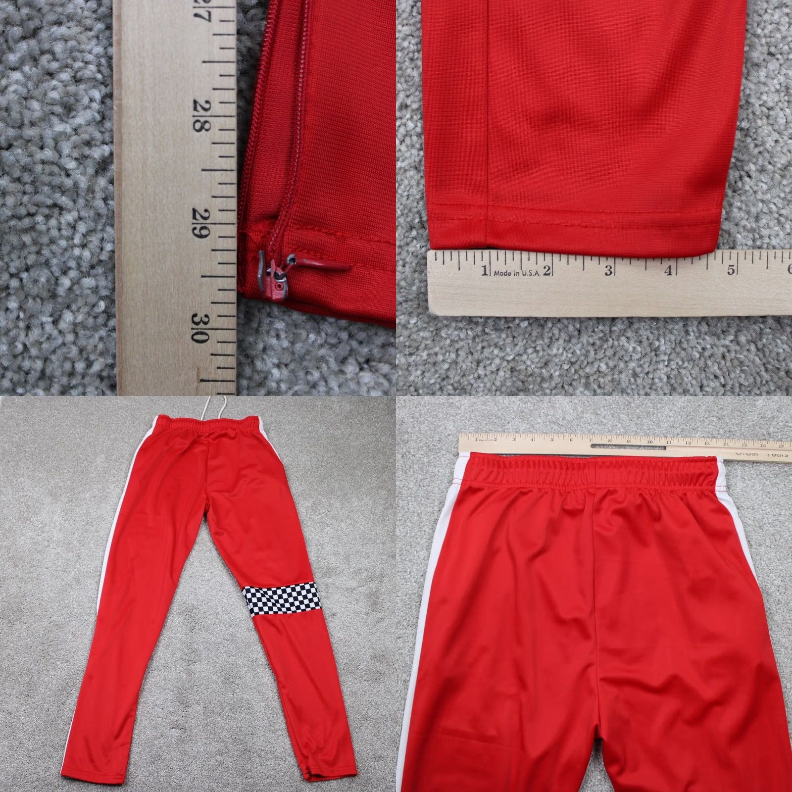 Vintage Eternity BC/AD Men's Red Pants Zip Ankle 30" Inseam 32" Waist Vintage? No Size US 33 - 8 Thumbnail