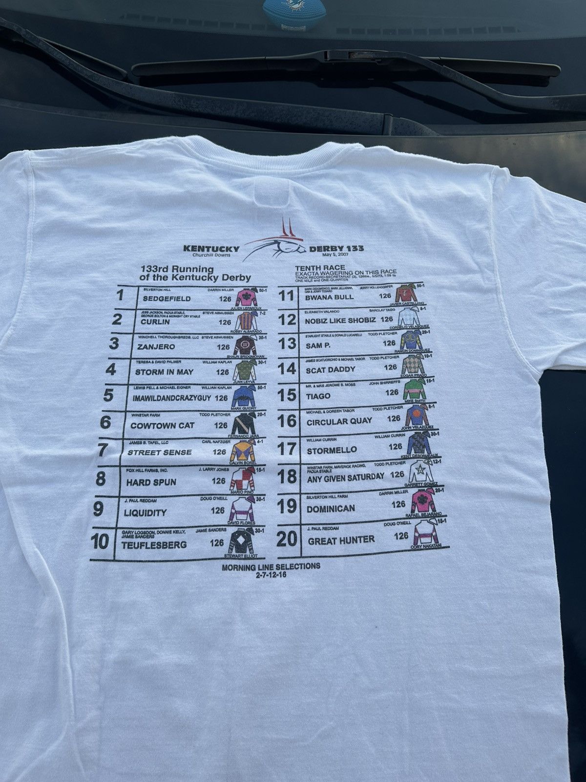 Vintage 2007 OFFICIAL KENTUCKY DERBY TEE Size US L / EU 52-54 / 3 - 4 Thumbnail
