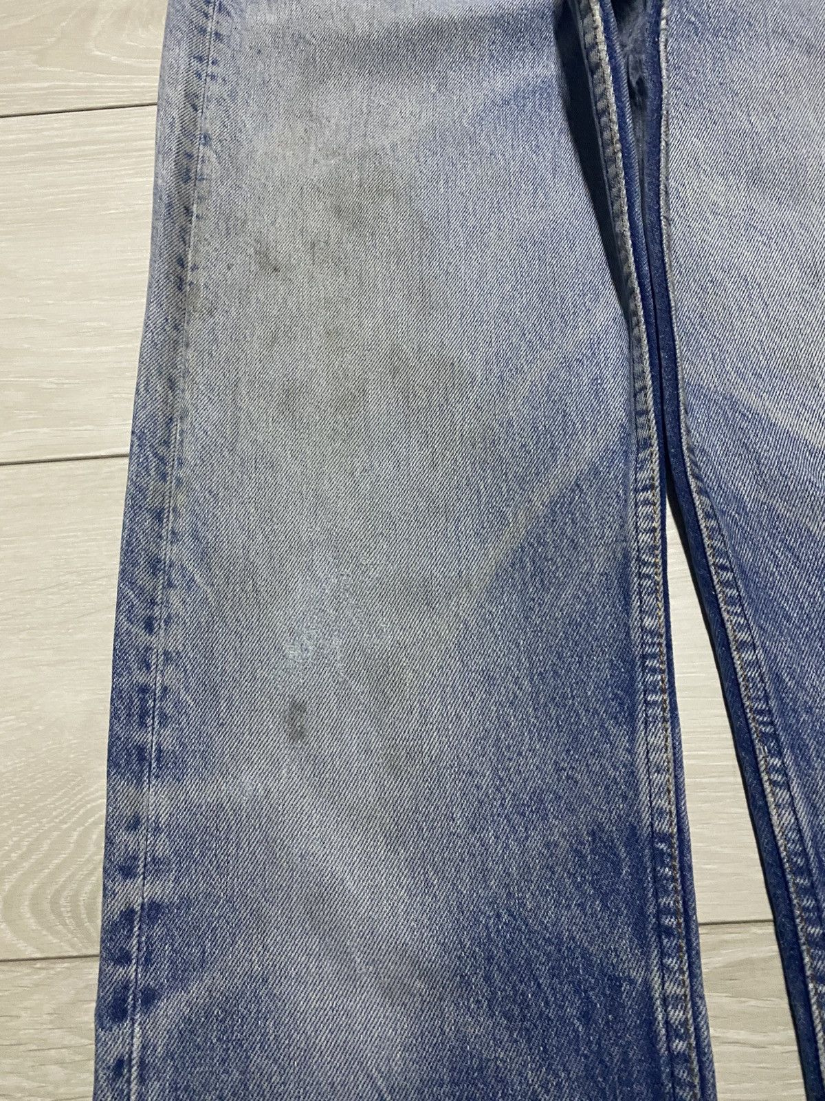 Levi's Vintage Levis 501 70s Faded Wash Repair Distressed Jeans Size US 29 - 7 Thumbnail