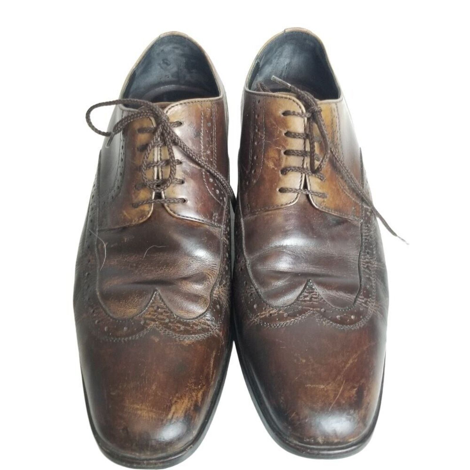 Hugo Boss Hugo Boss Mens Leather Wingtip Lace Up Oxford Dress Shoes Size US 9.5 / EU 42-43 - 2 Thumbnail