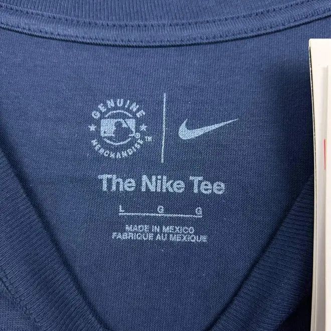 Nike Nike Shirt Men Blue Atlanta Braves MLB Crew Neck Cotton L Size US L / EU 52-54 / 3 - 3 Thumbnail