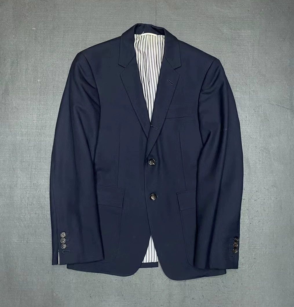 Thom Browne Thom Browne TB Navy Wool Blazer US0 95New Small Size 36R - 1 Thumbnail