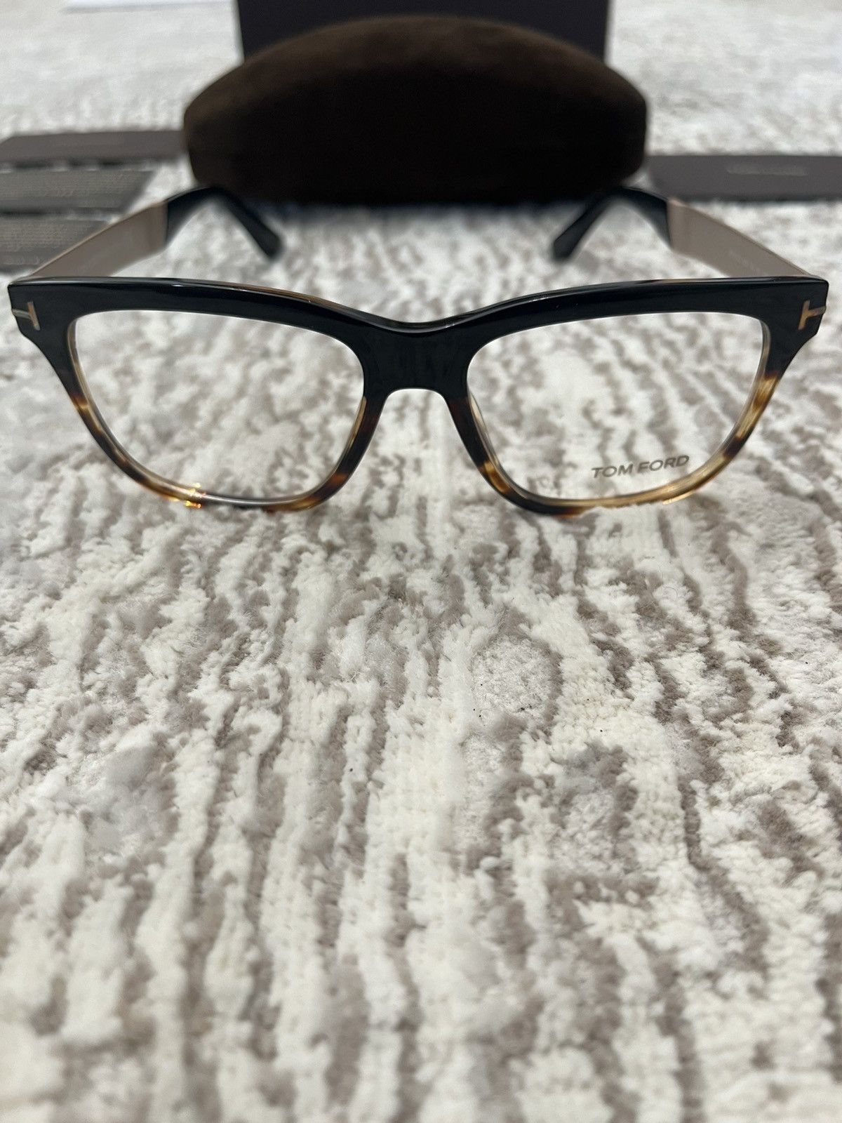 Tom Ford Tom Ford Square Block Black & Tourtise Optical Frames Glasse Size ONE SIZE - 3 Thumbnail