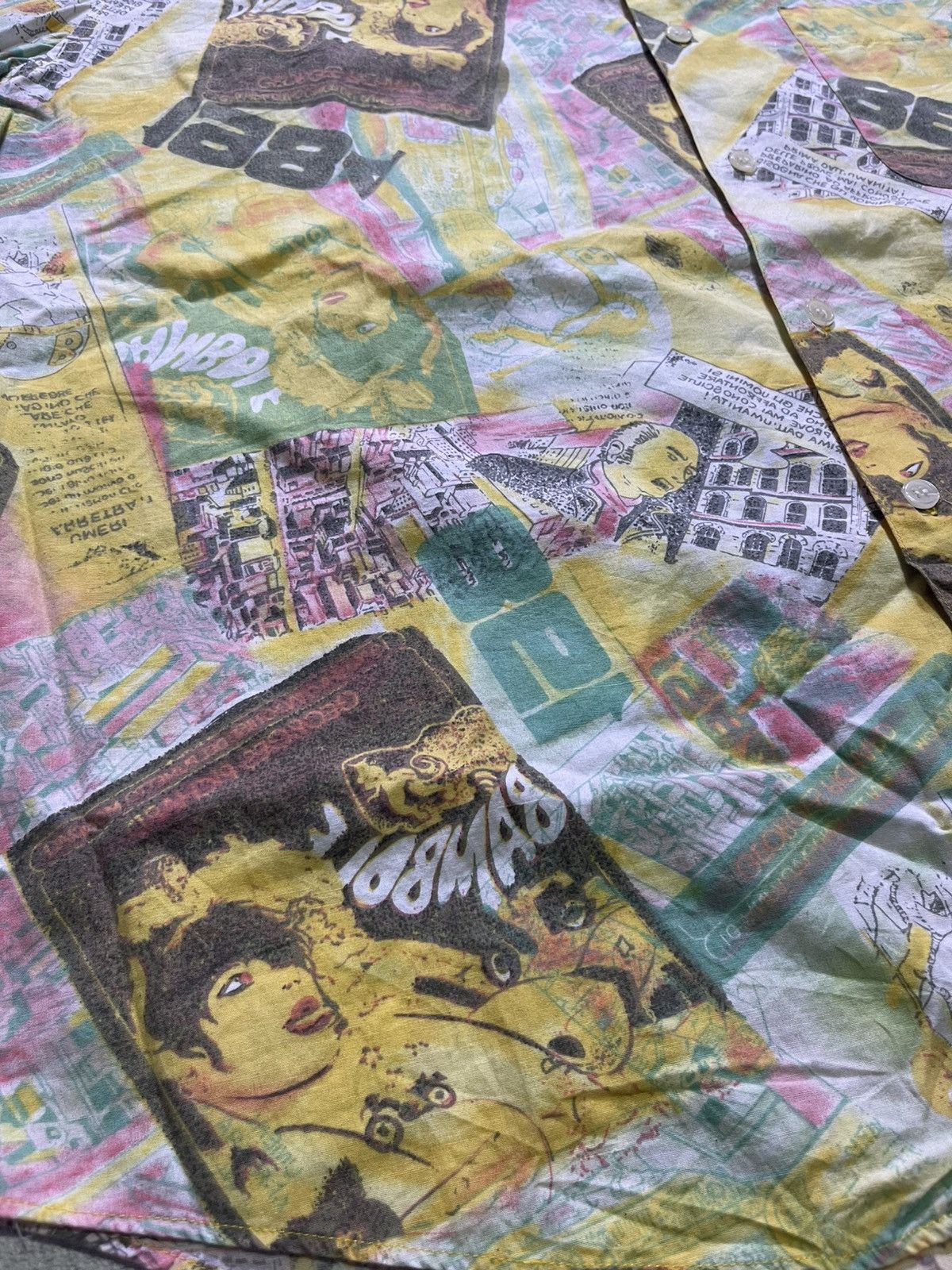 Hysteric Glamour VINTAGE AOP FULL PRINT INC-X short sleeve shirt Size US XL / EU 56 / 4 - 3 Thumbnail