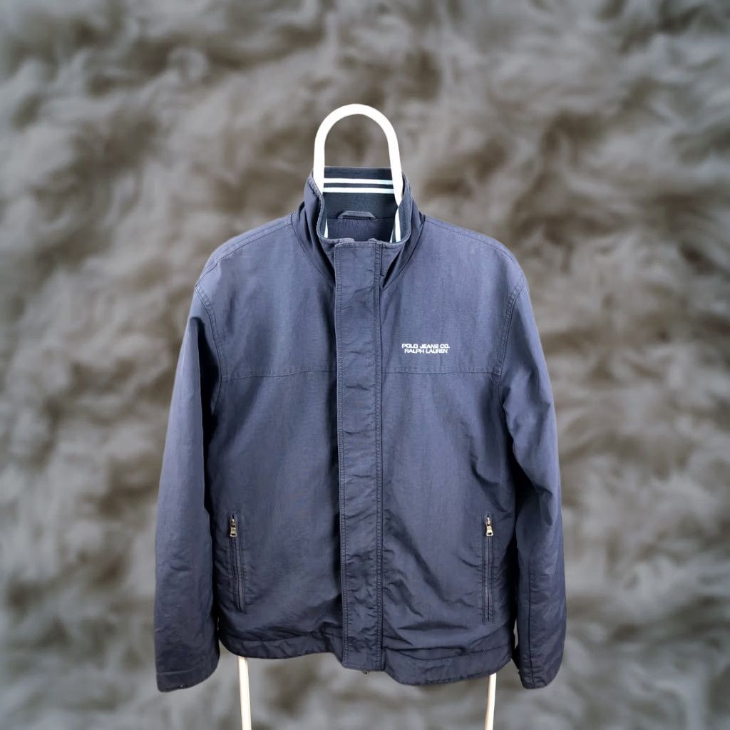 Ralph Lauren Ralph Lauren Polo Jeans Company Jacket Size M Dark Blue Nylon Full Zip Men Size US M / EU 48-50 / 2 - 1 Thumbnail