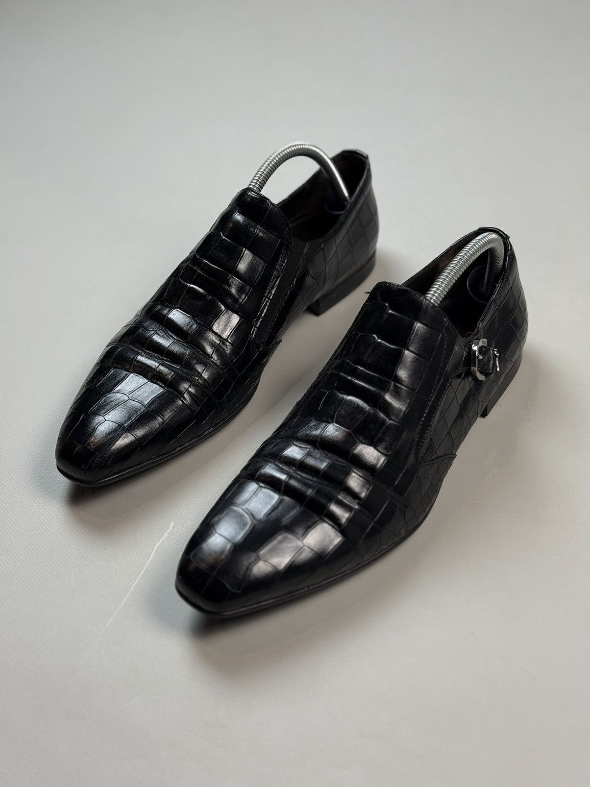Other Cesare Paciotti Crocodile Leather Monk Strap Dress Shoes Size US 9 / EU 42 - 10 Thumbnail