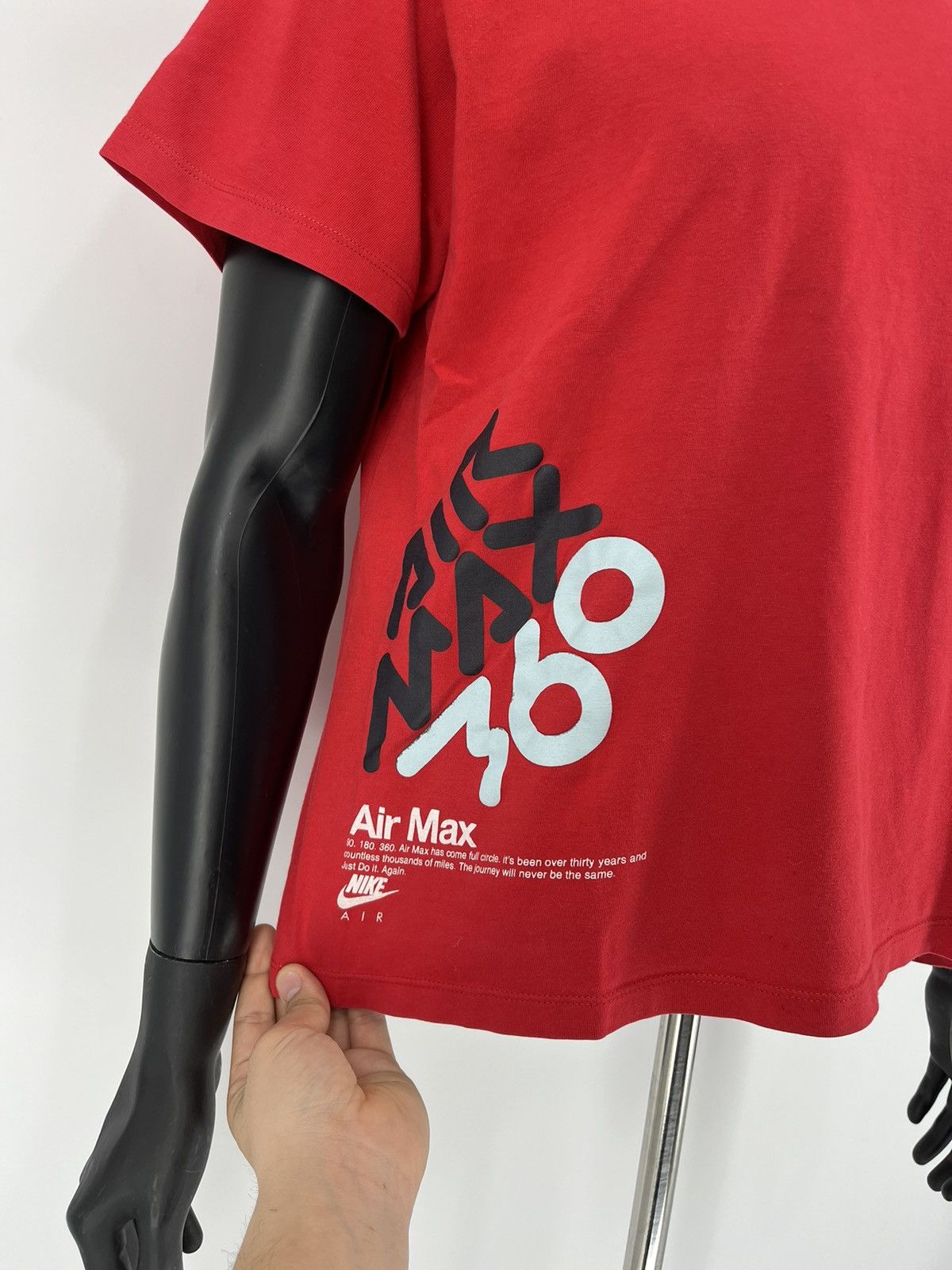 Nike × Vintage Vintage Y2K Nike Air Max 360 Logo Tee Travis Scott Style Size US M / EU 48-50 / 2 - 5 Thumbnail