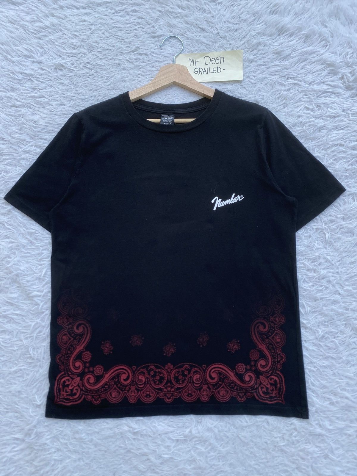 Number (N)ine Rare Number Nine Takahiromiyashita Paisley Printed Tshirt Size US M / EU 48-50 / 2 - 2 Thumbnail