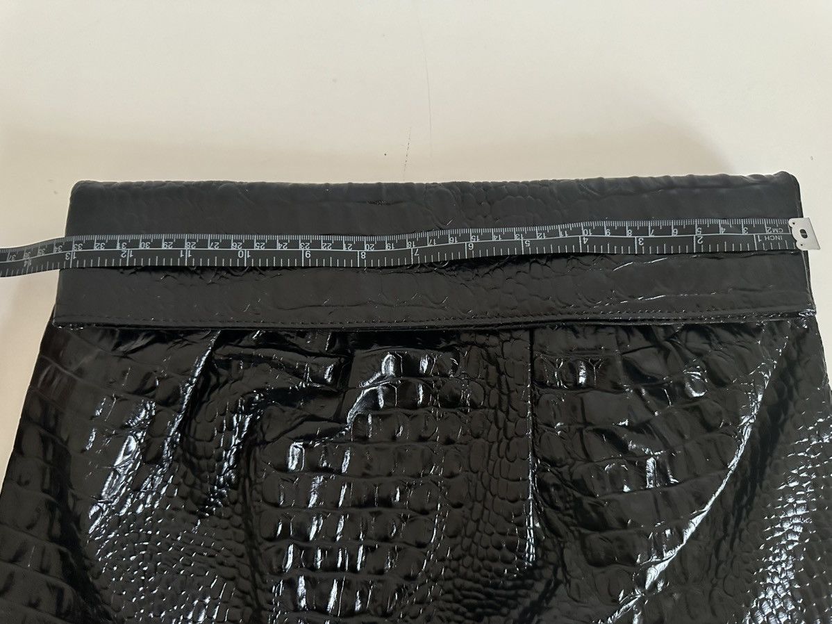 Vintage Black leather clutch Size ONE SIZE - 7 Thumbnail