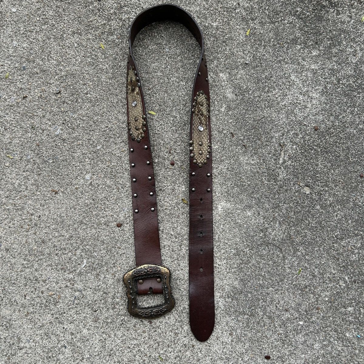 Vintage Vintage studded leather belt (Kapital Style) Size ONE SIZE - 9 Thumbnail