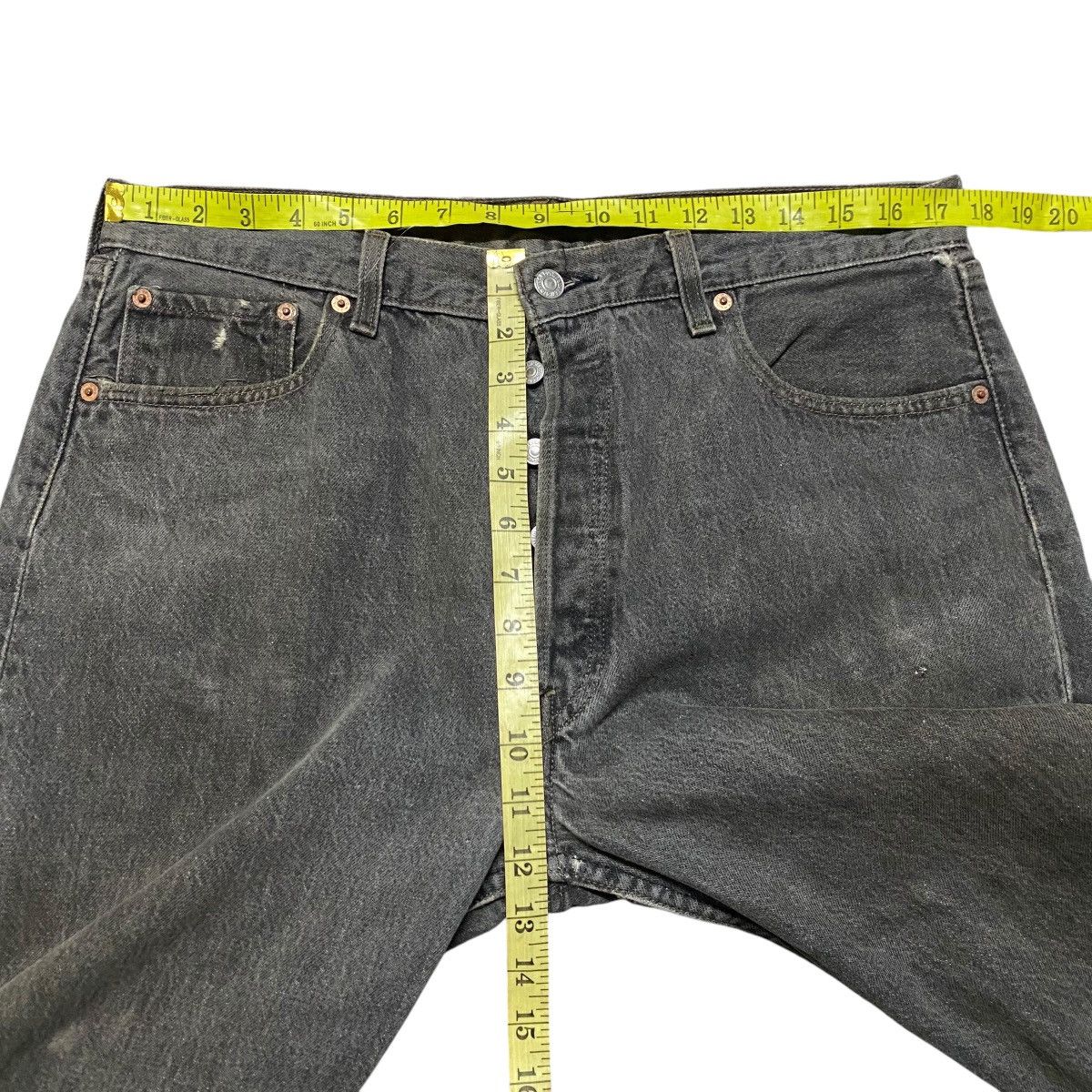 Vintage 90s Levis 501 Charcoal Jeans Distressed