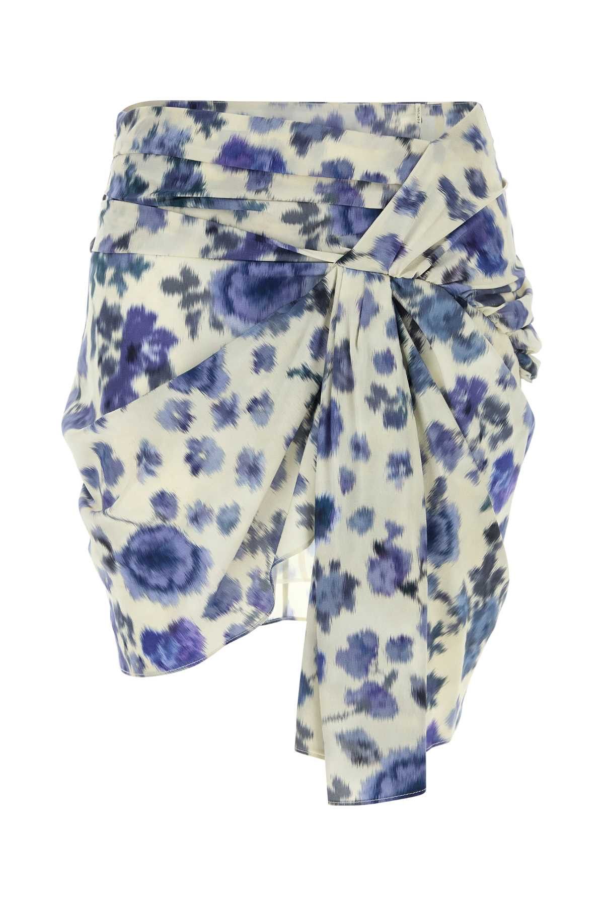 Isabel Marant Printed Stretch Silk Ovia Mini Skirt Size 28" / US 6 / IT 42 - 1 Thumbnail