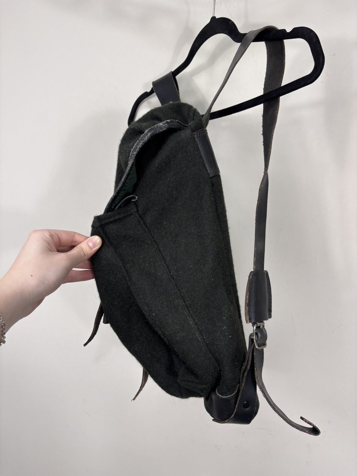 Other Vintage 1980s Husqvarna Motorcycle Backpack Wool Leather Size ONE SIZE - 10 Thumbnail