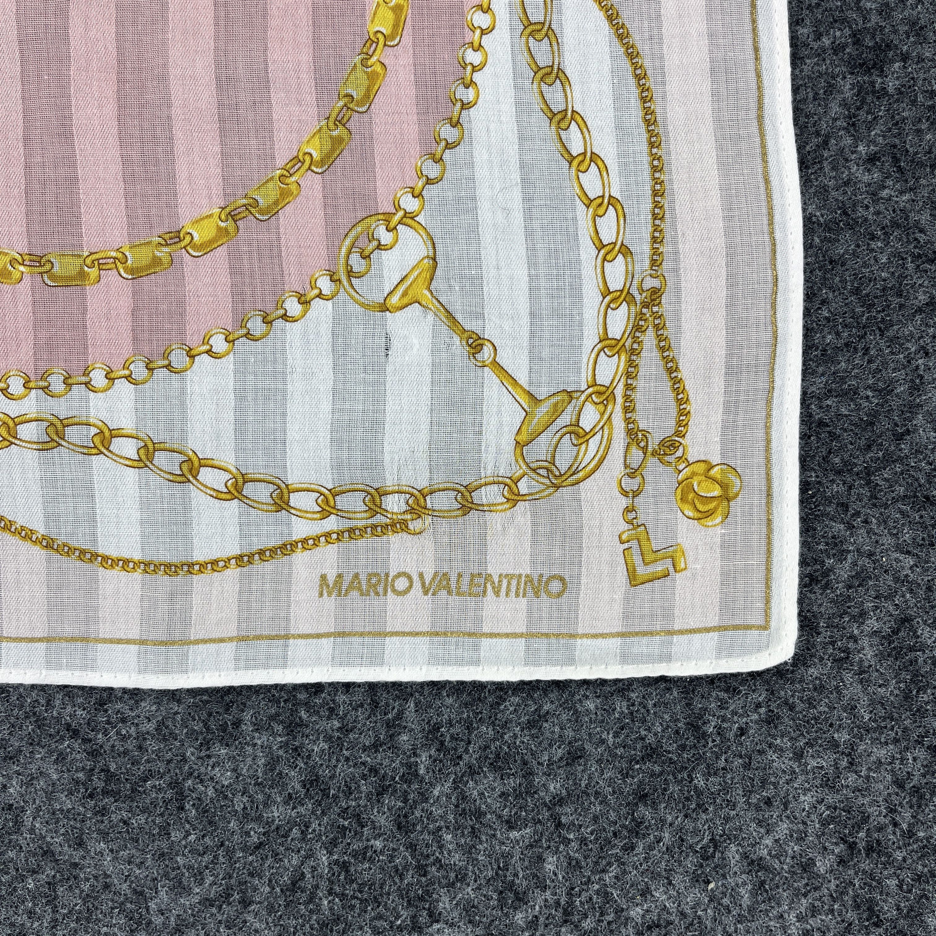 Mario Valentino × Vintage Mario Valentino Handkerchief / Bandana / Neckerchief B261 Size ONE SIZE - 3 Thumbnail