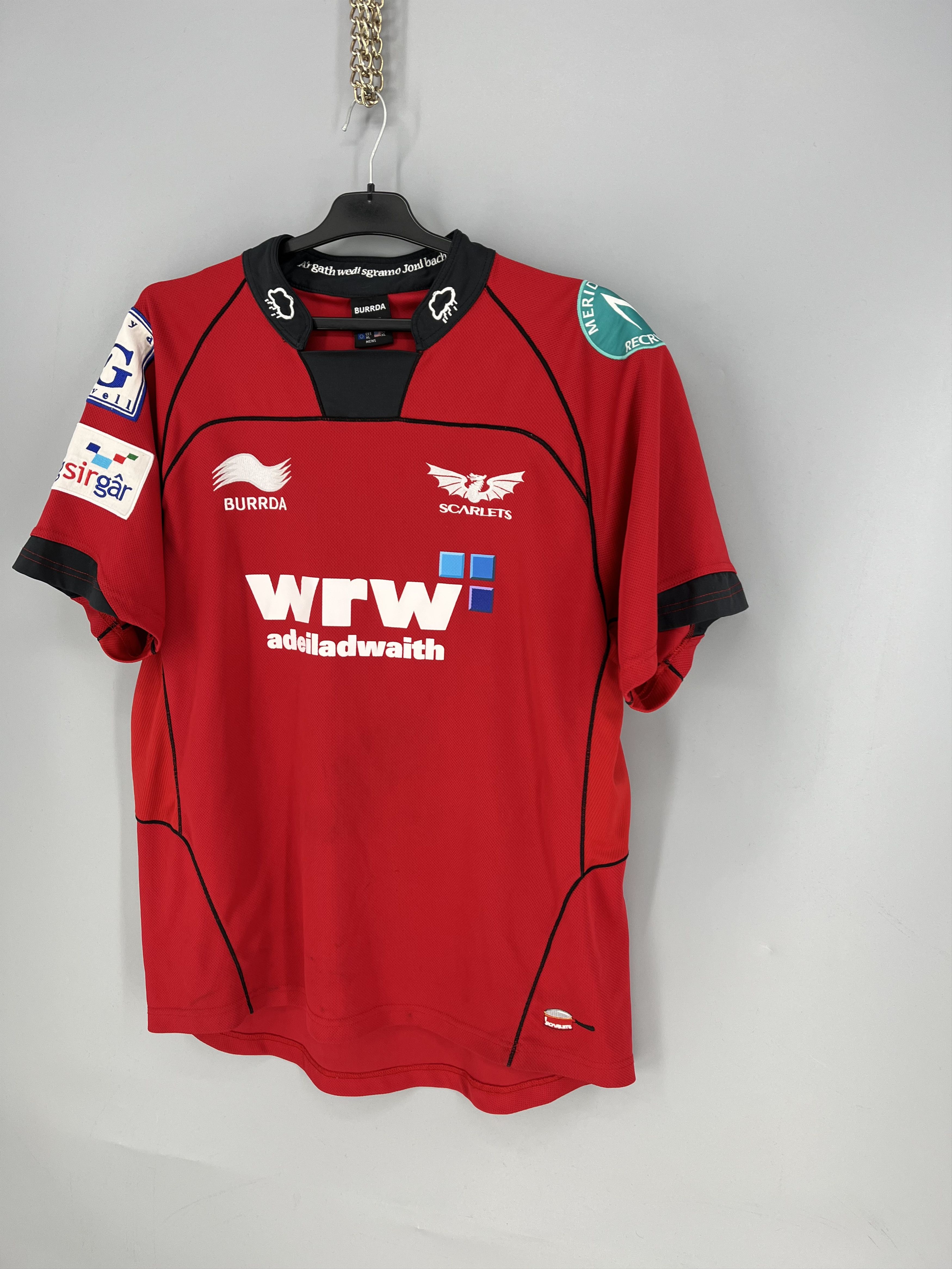 Vintage Llanelli Scarlets Rugby Home Shirt 2007/2008 - Kooga Size XL Size US XL / EU 56 / 4 - 3 Thumbnail