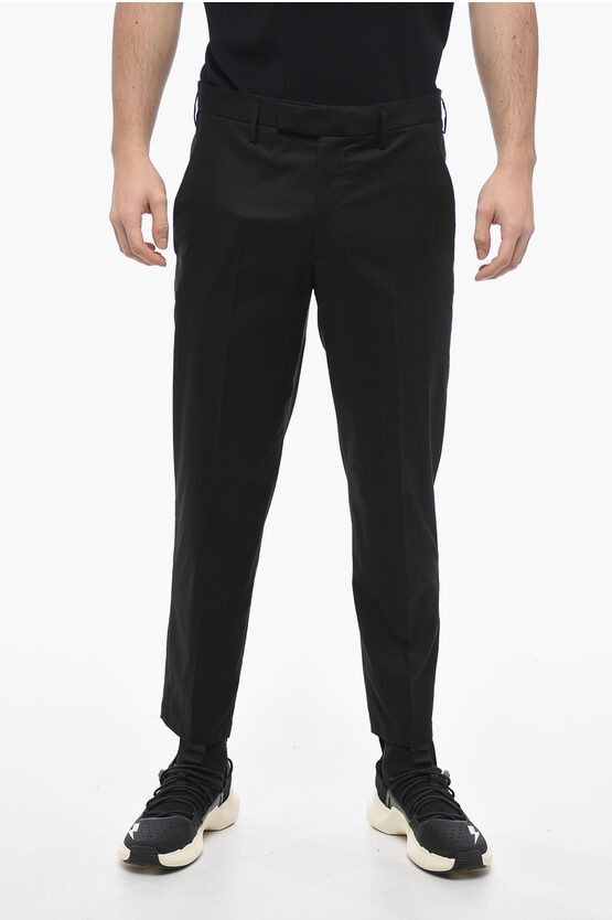 image of Neil Barrett Hidden Fastening Jamie Chinos Pants in Black, Men's (Size 32)