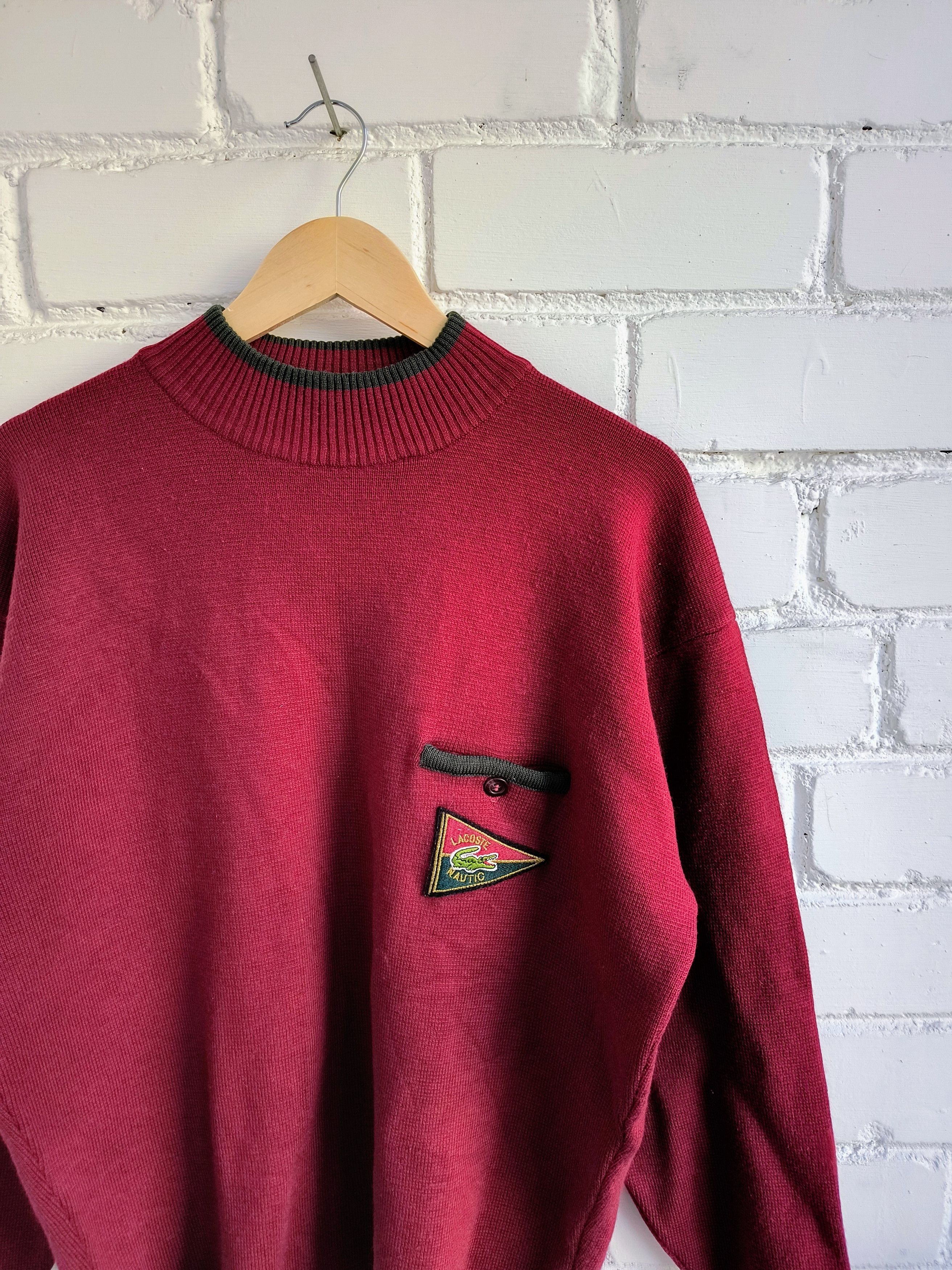 Lacoste Vintage Lacoste Cable Knit Sweater Size US L / EU 52-54 / 3 - 1 Thumbnail