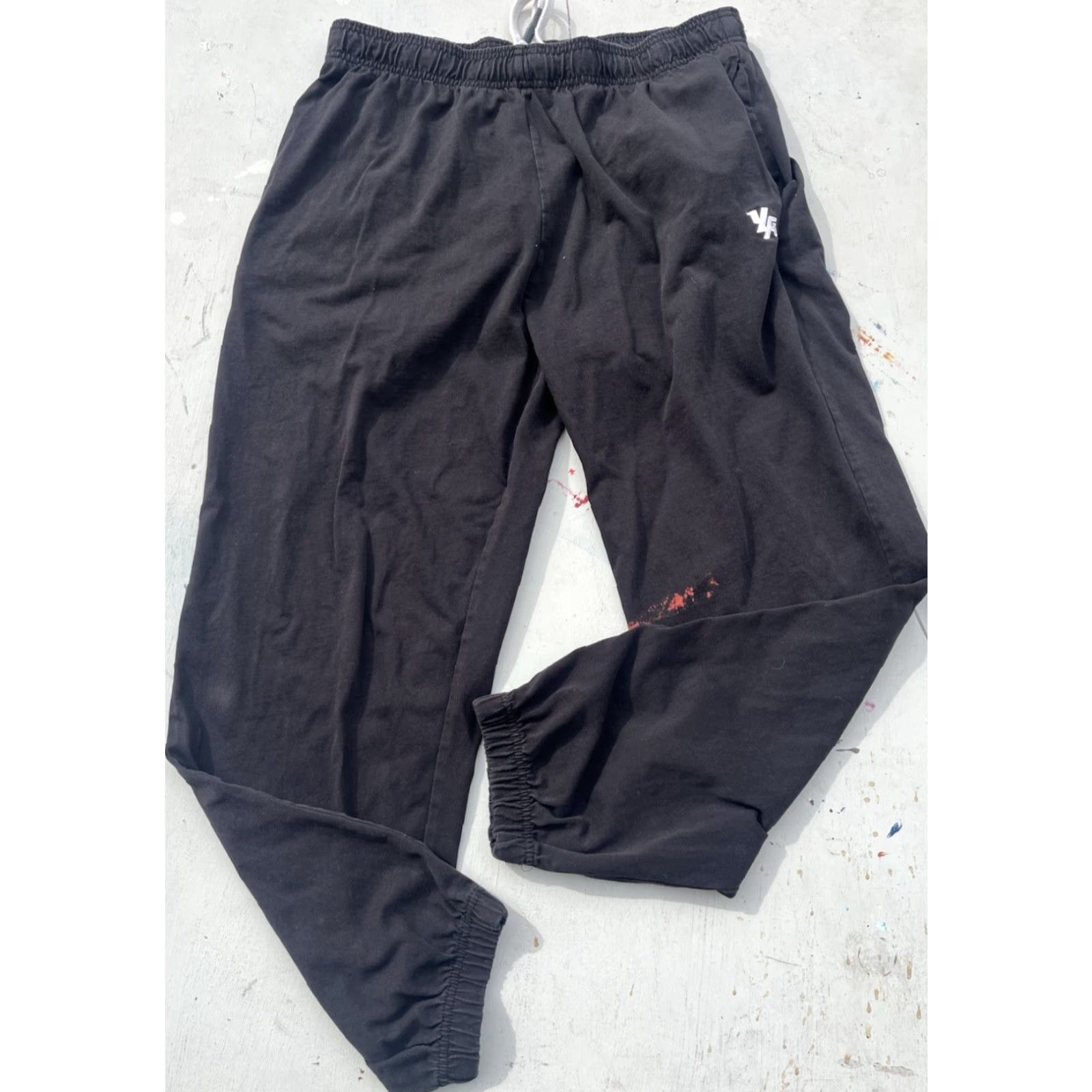YoungLA YoungLA Joggers Men 2XL Black Solid Distress Activewear Gym City Street Athleisure Size US 39 - 6 Thumbnail