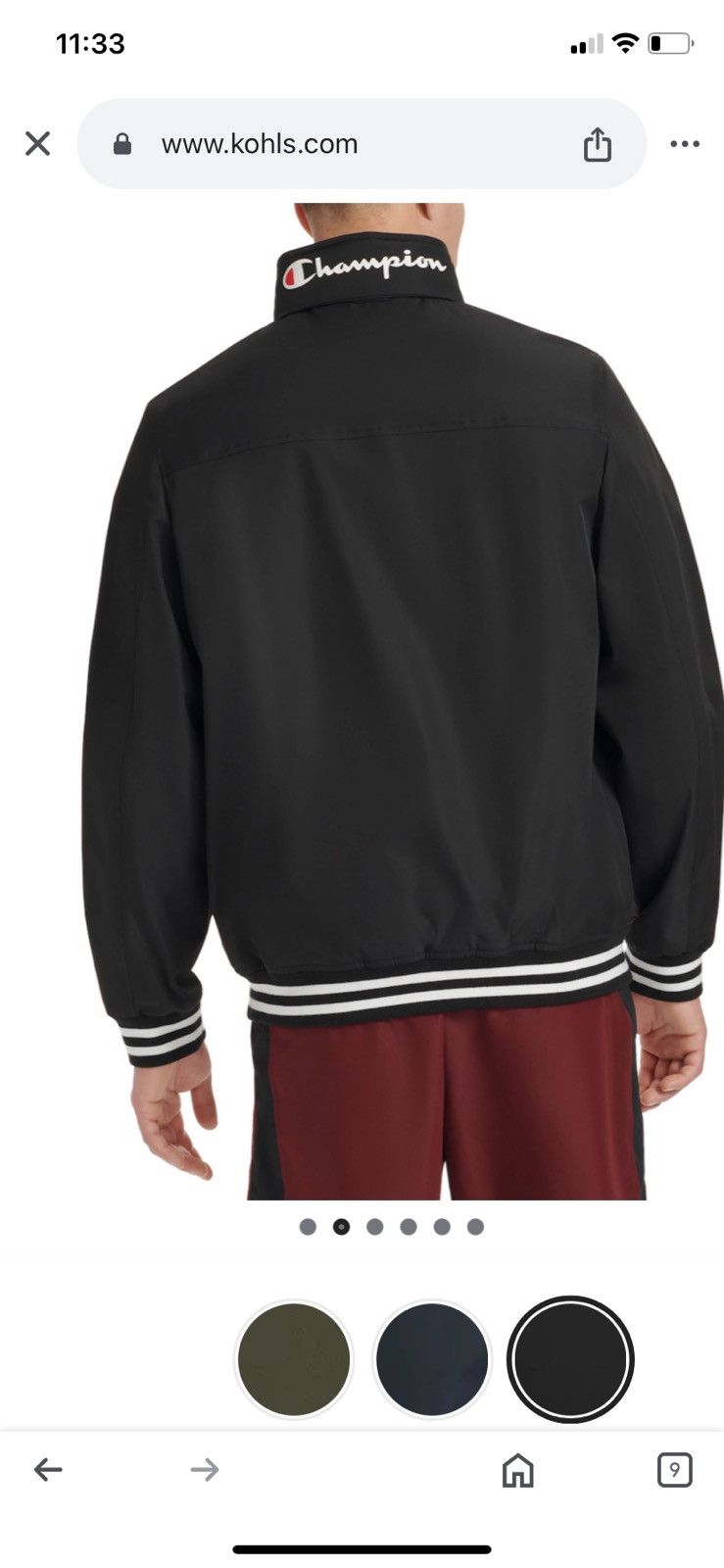 Champion Champion Men's Softshell Performance Bomber Size US M / EU 48-50 / 2 - 4 Thumbnail