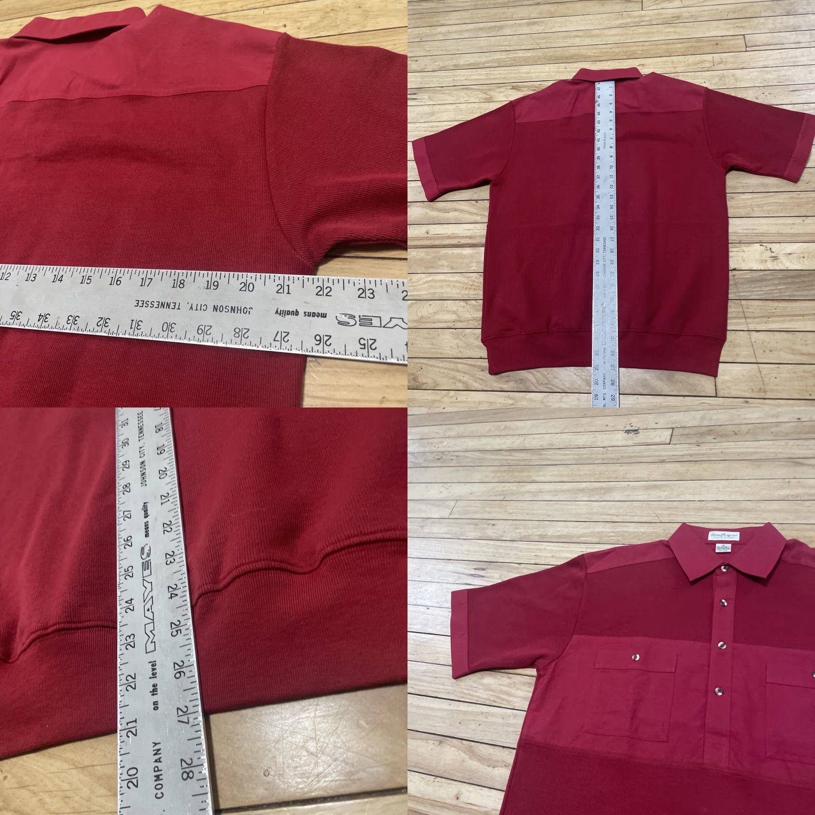 Jim Thompson VINTAGE Norm Thompson Polo Shirt Men M Sailor Knit Red 80s Polo Shirt Mens Vintage Warm L*/ Size US M / EU 48-50 / 2 - 8 Thumbnail