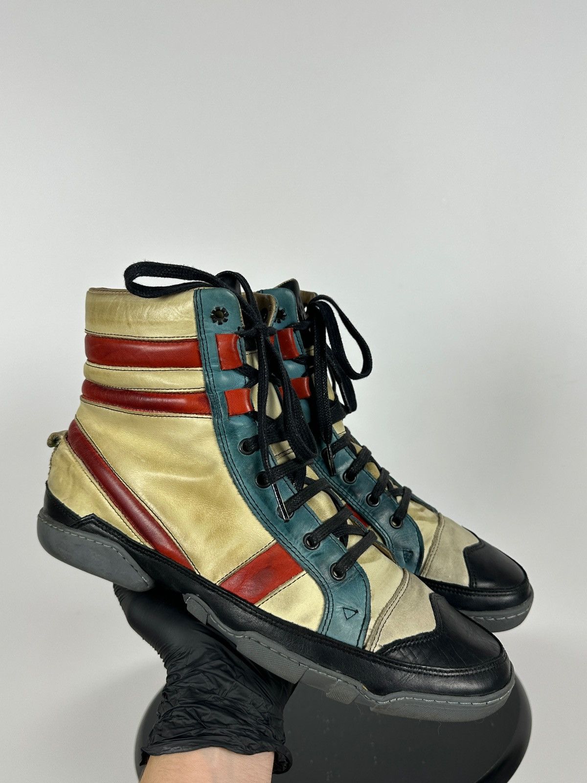 Marithe + Francois Girbaud 00s Vintage Marithé + François Girbaud High Top Sneakers Size US 8 / EU 41 - 9 Thumbnail