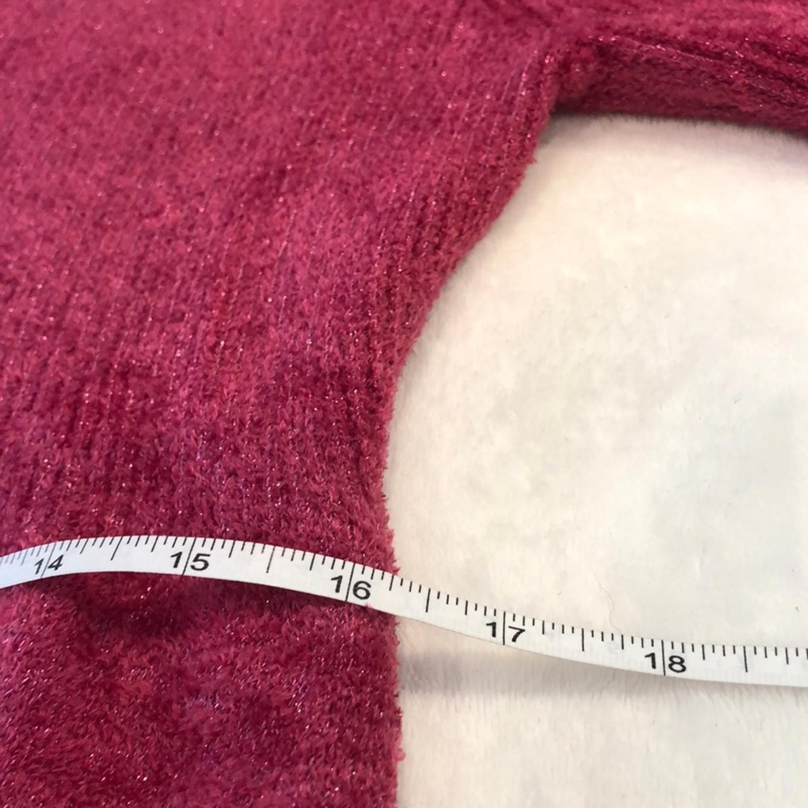 Other Newport News midi sweater dress Fuchsia pink metallic SZ M Size M / US 6-8 / IT 42-44 - 9 Thumbnail