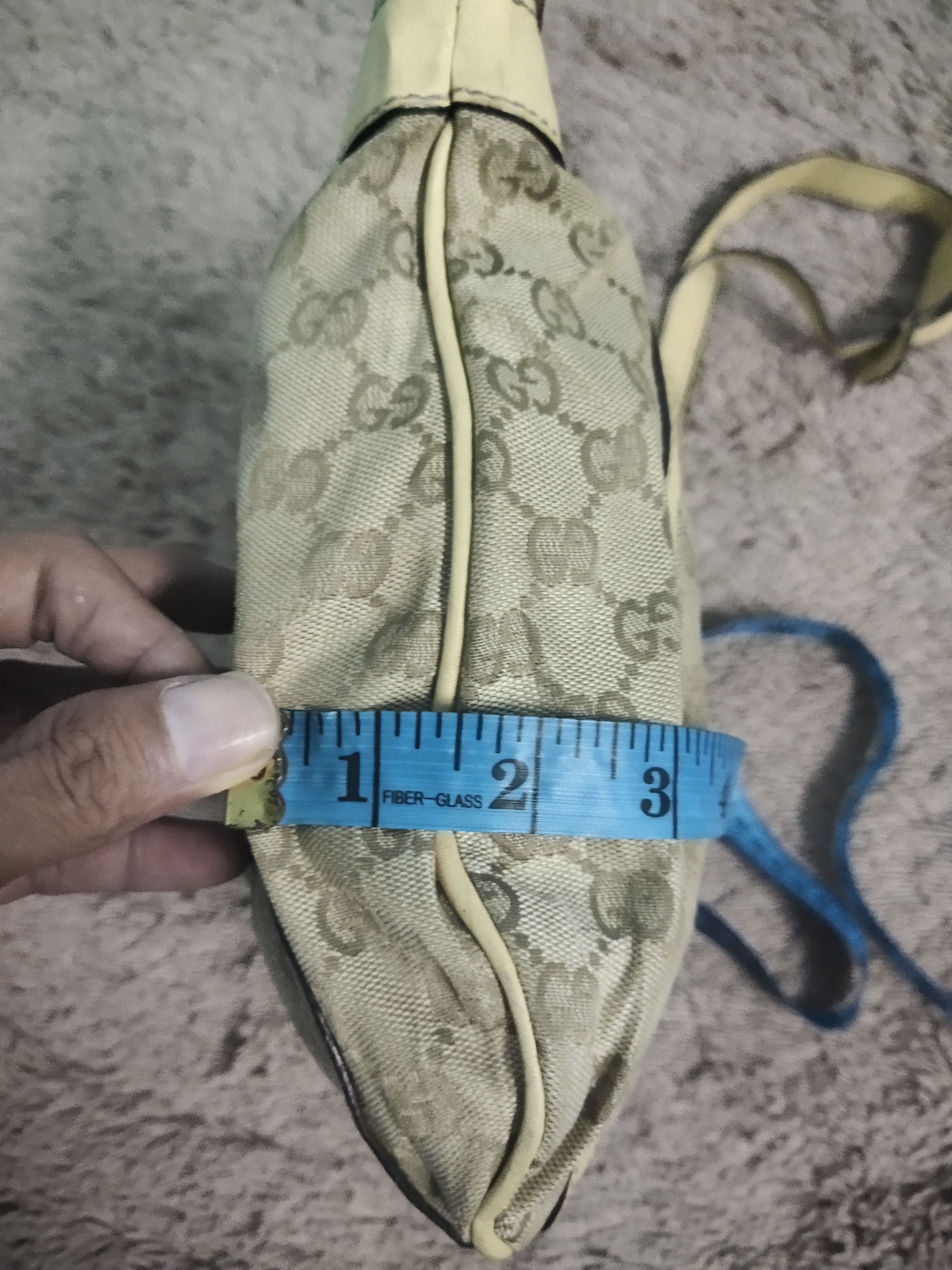 Gucci × Vintage Gucci Abbey D-Ring Pochette GG Canvas Brown Size ONE SIZE - 13 Thumbnail