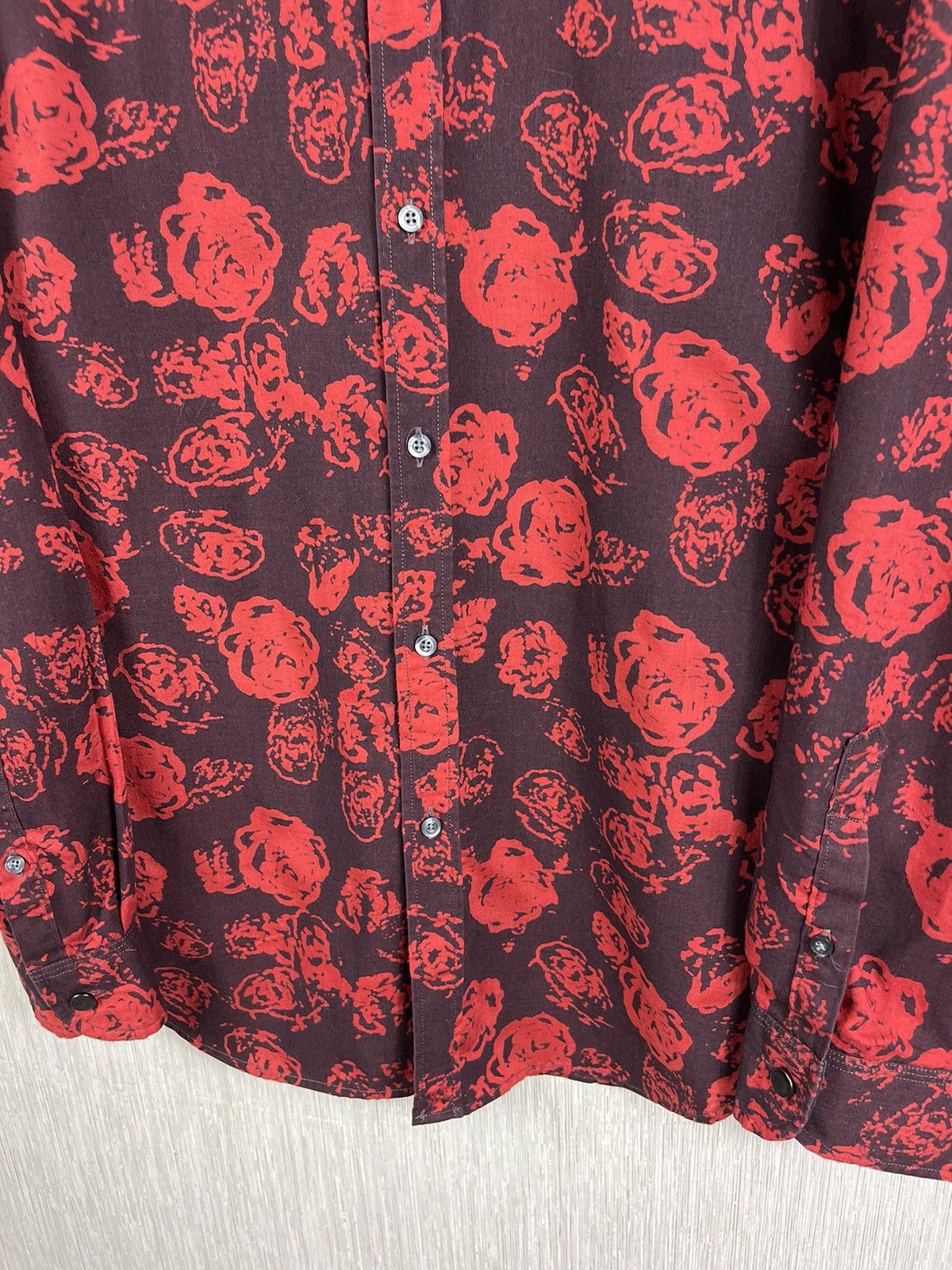Diesel × Vintage Vintage archive Diesel Industries roses full print y2k shirt Size US M / EU 48-50 / 2 - 9 Thumbnail