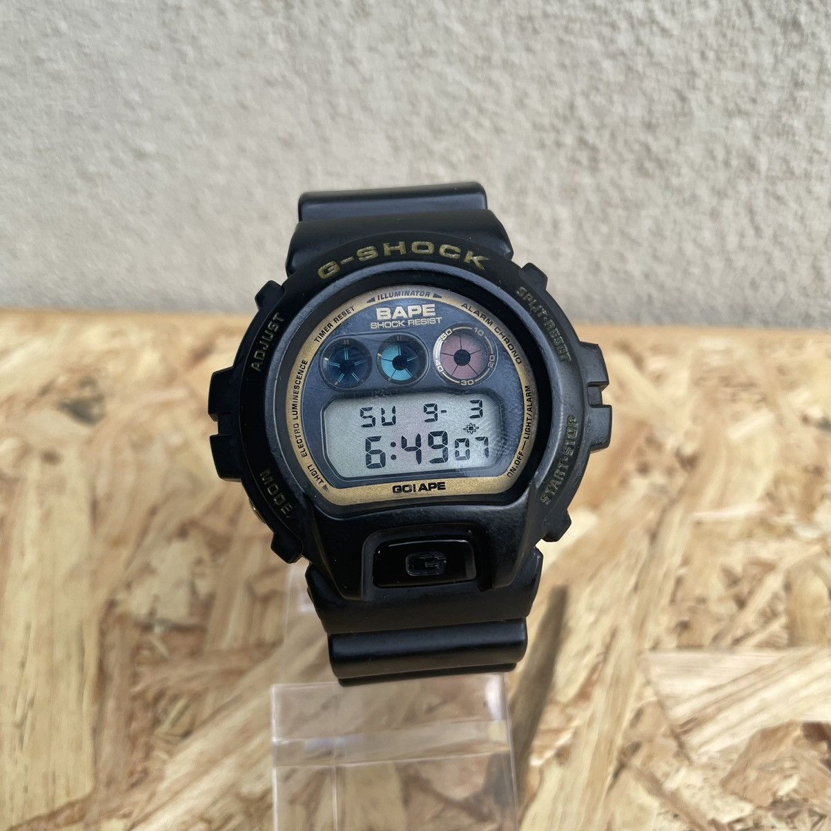 image of Bape X G-Shock Limited Watch in Black, Men's
