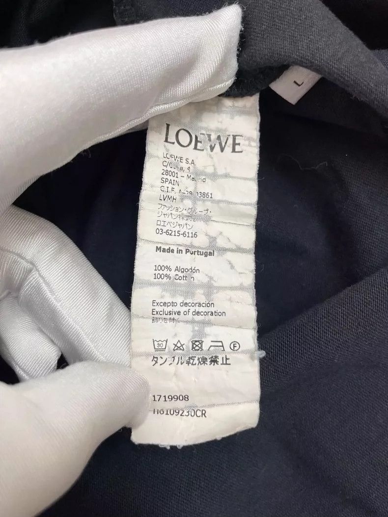 Loewe LOEWE Black small logo T-shirt Size L / US 10 / IT 46 - 7 Thumbnail