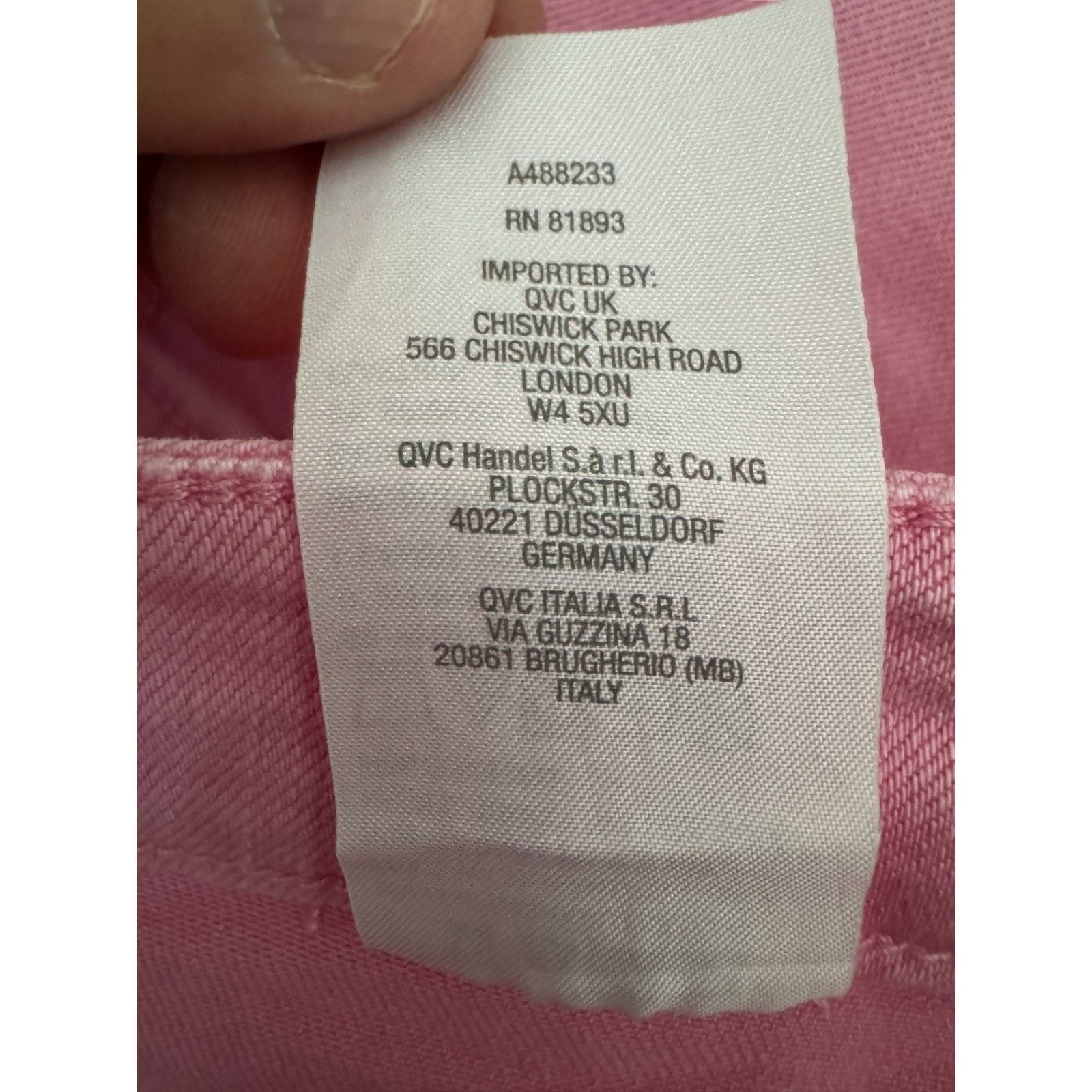 Other Candace Cameron Camellia Pink Distressed Denim Shorts 18WP Size 40" / US 18 - 9 Thumbnail