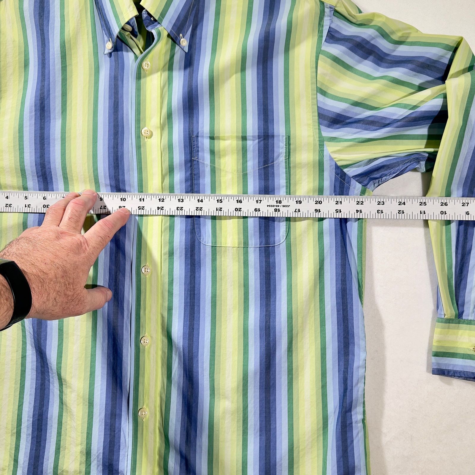 Gant Gant Striped Button Shirt Large Dress Fit Providence Poplin Size US L / EU 52-54 / 3 - 9 Thumbnail