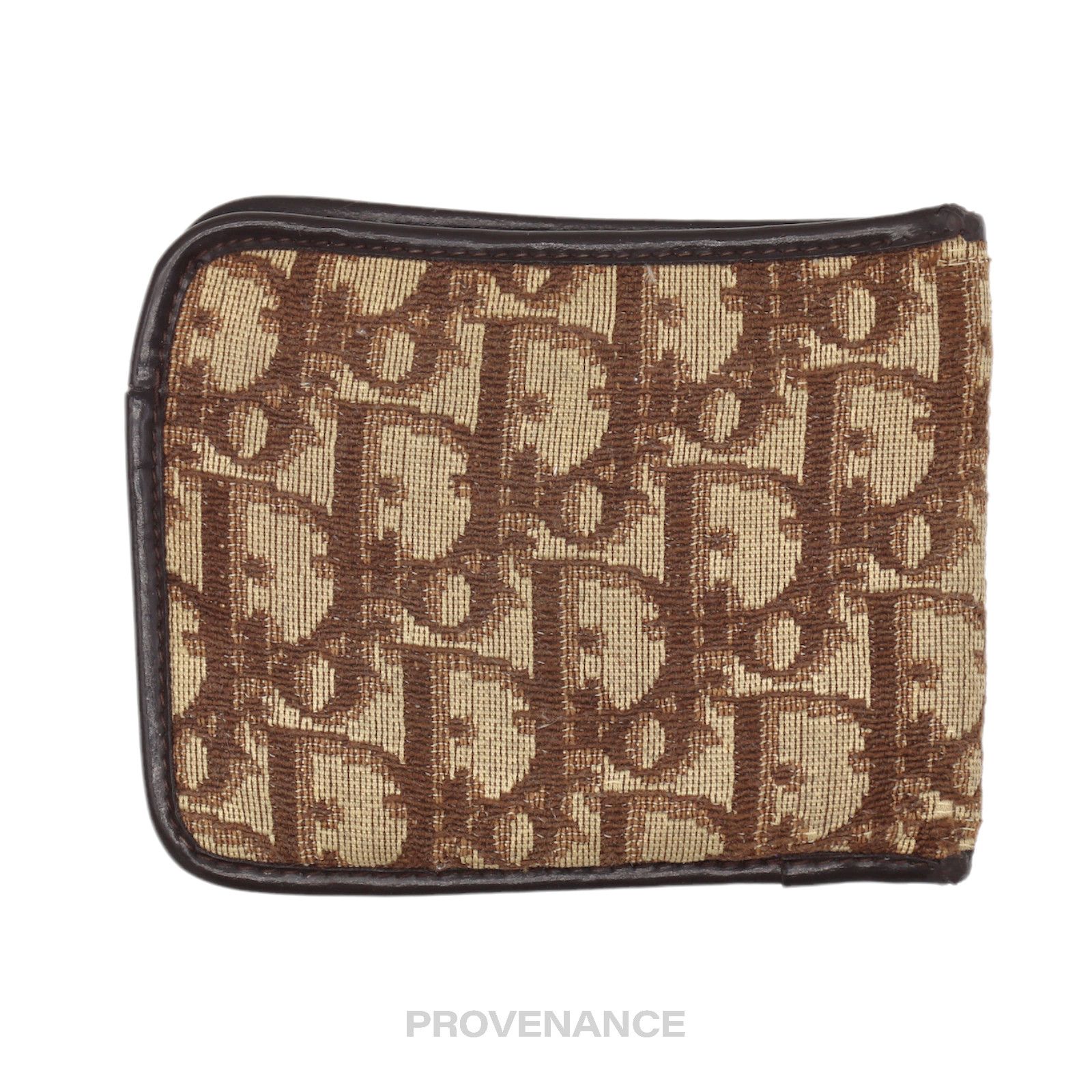 Dior 🔴 Dior Oblique Trotter Bifold Wallet - Brown Jacquard Size ONE SIZE - 2 Thumbnail