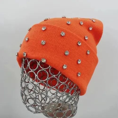 Other Orange Beanie Hats Size ONE SIZE - 1 Thumbnail