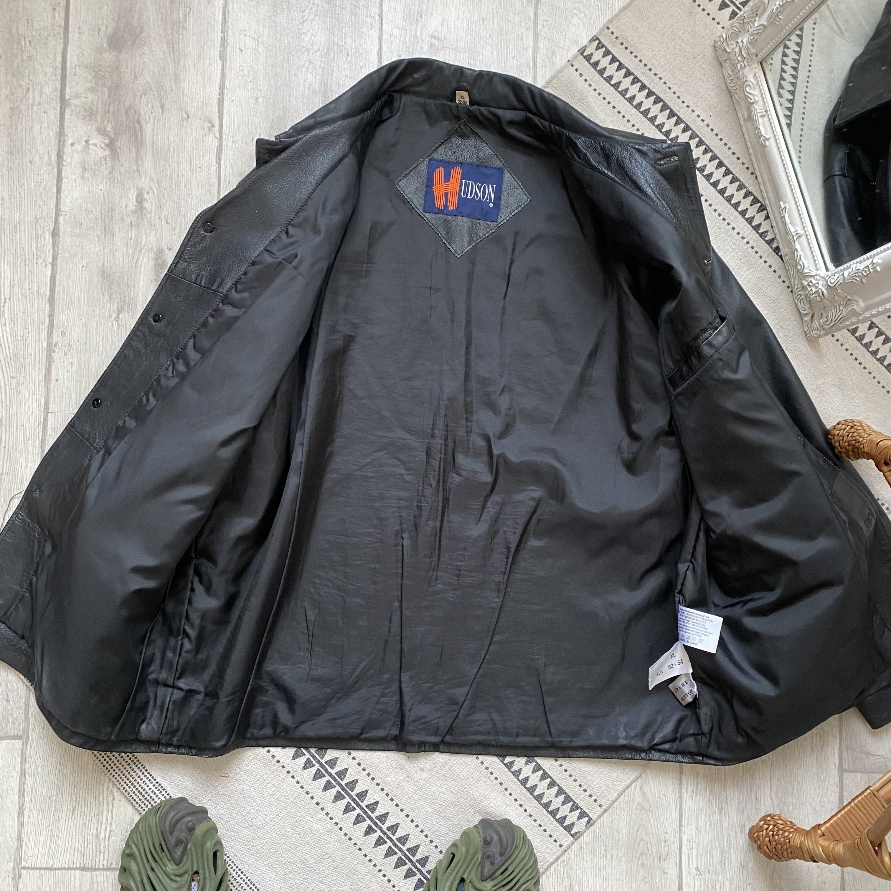 Genuine Leather Vintage 90s Real Leather jacket Balenciaga style Button up Size US XL / EU 56 / 4 - 10 Thumbnail