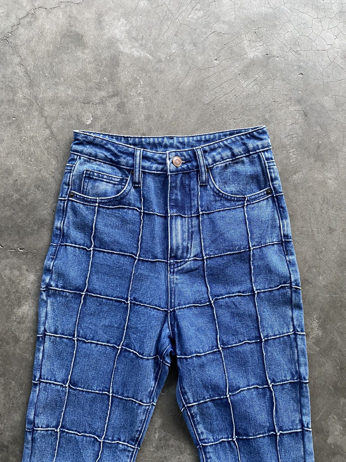 If Six Was Nine Patchwork Flared Denim Pant Hysteric Style Size 26" / US 2 / IT 38 - 4 Thumbnail