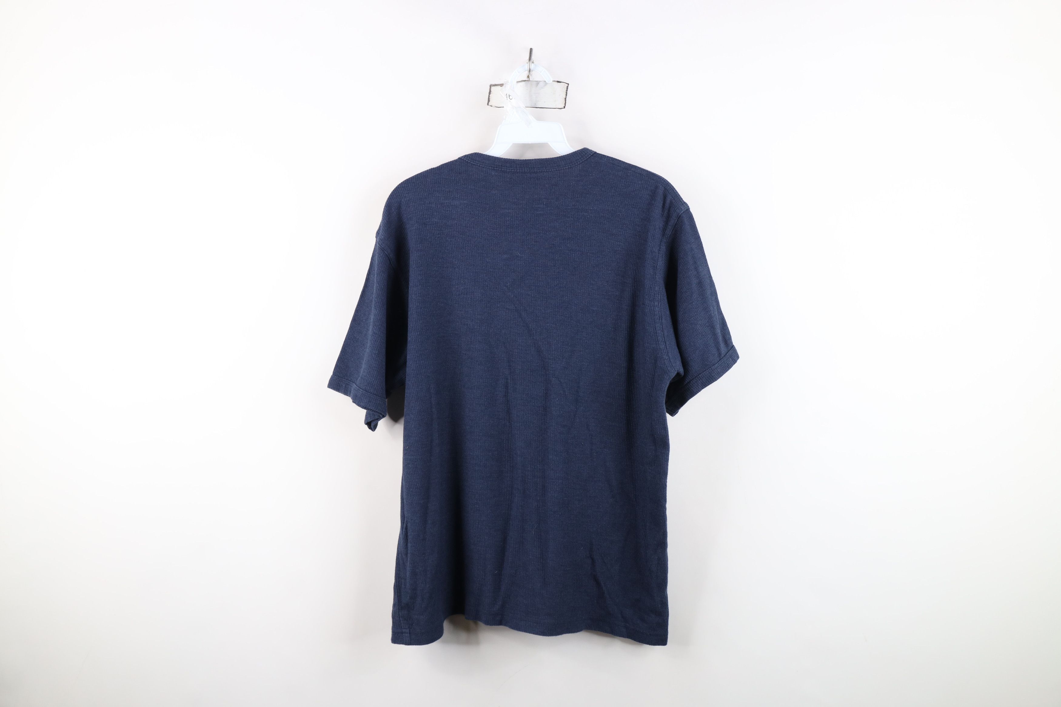 Vintage Vintage 90s Y2K Streetwear Ribbed Knit Short Sleeve T-Shirt Size US S / EU 44-46 / 1 - 10 Thumbnail