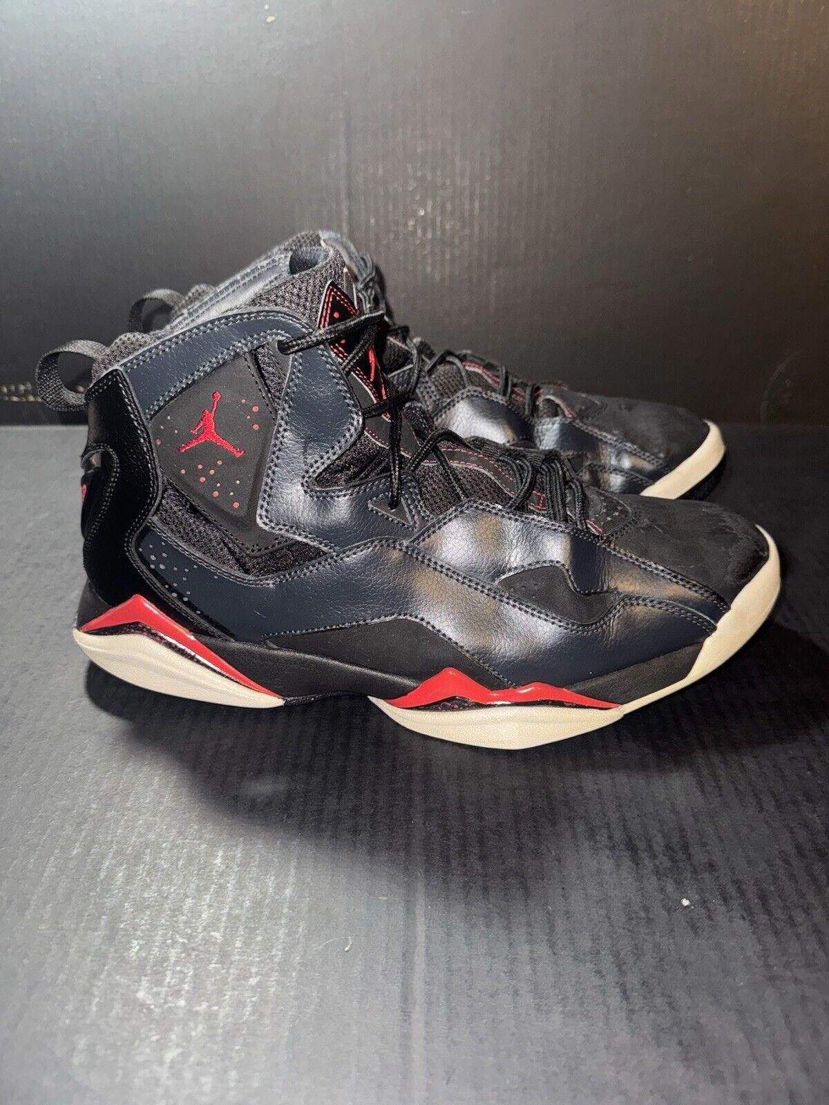 Nike Air Jordan True Flight Black Red Grey 342964-002 Sz 11