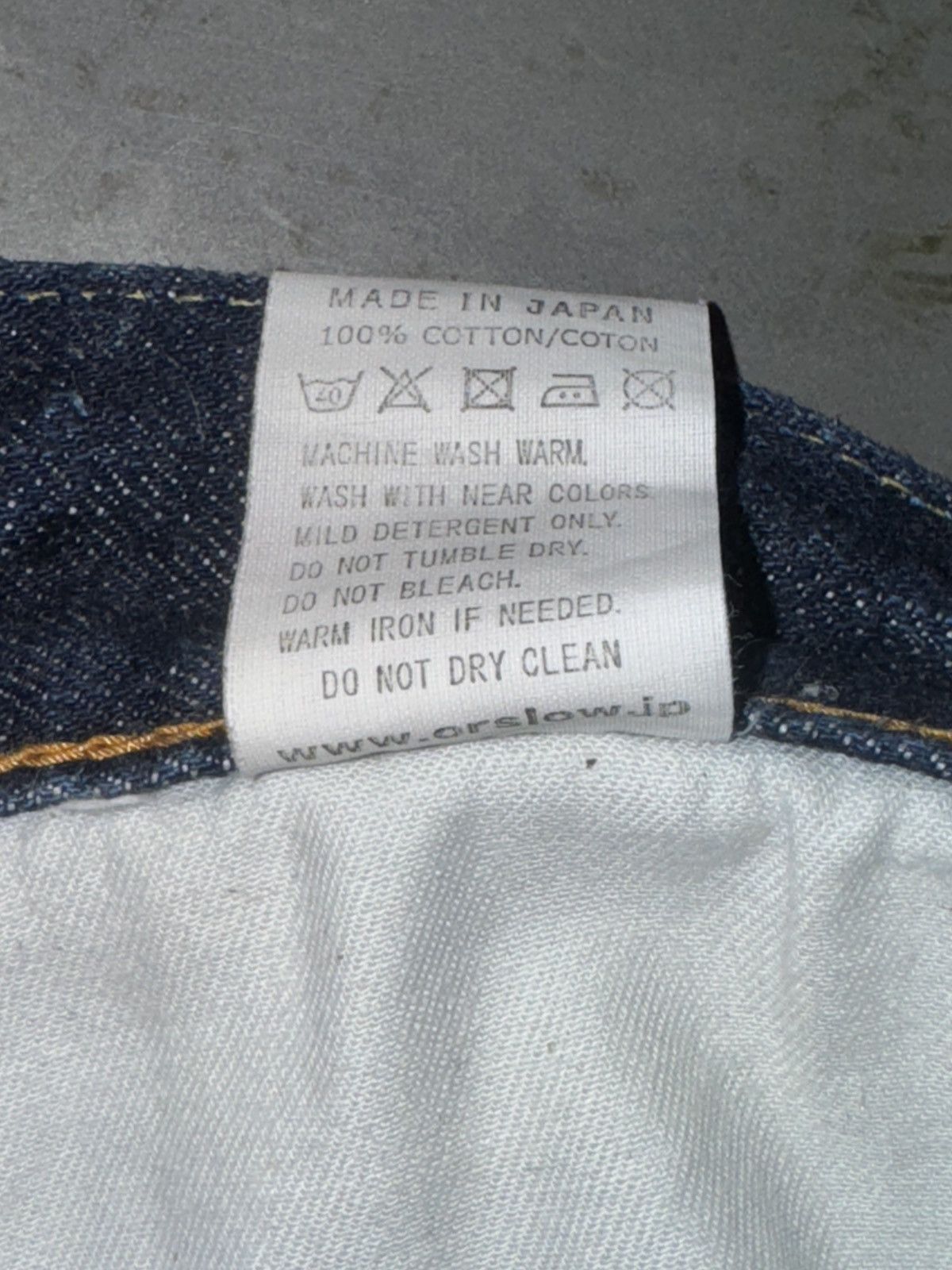 Orslow 107 Ivy Fit Indigo Selvedge Denim Jeans Size US 33 - 7 Thumbnail