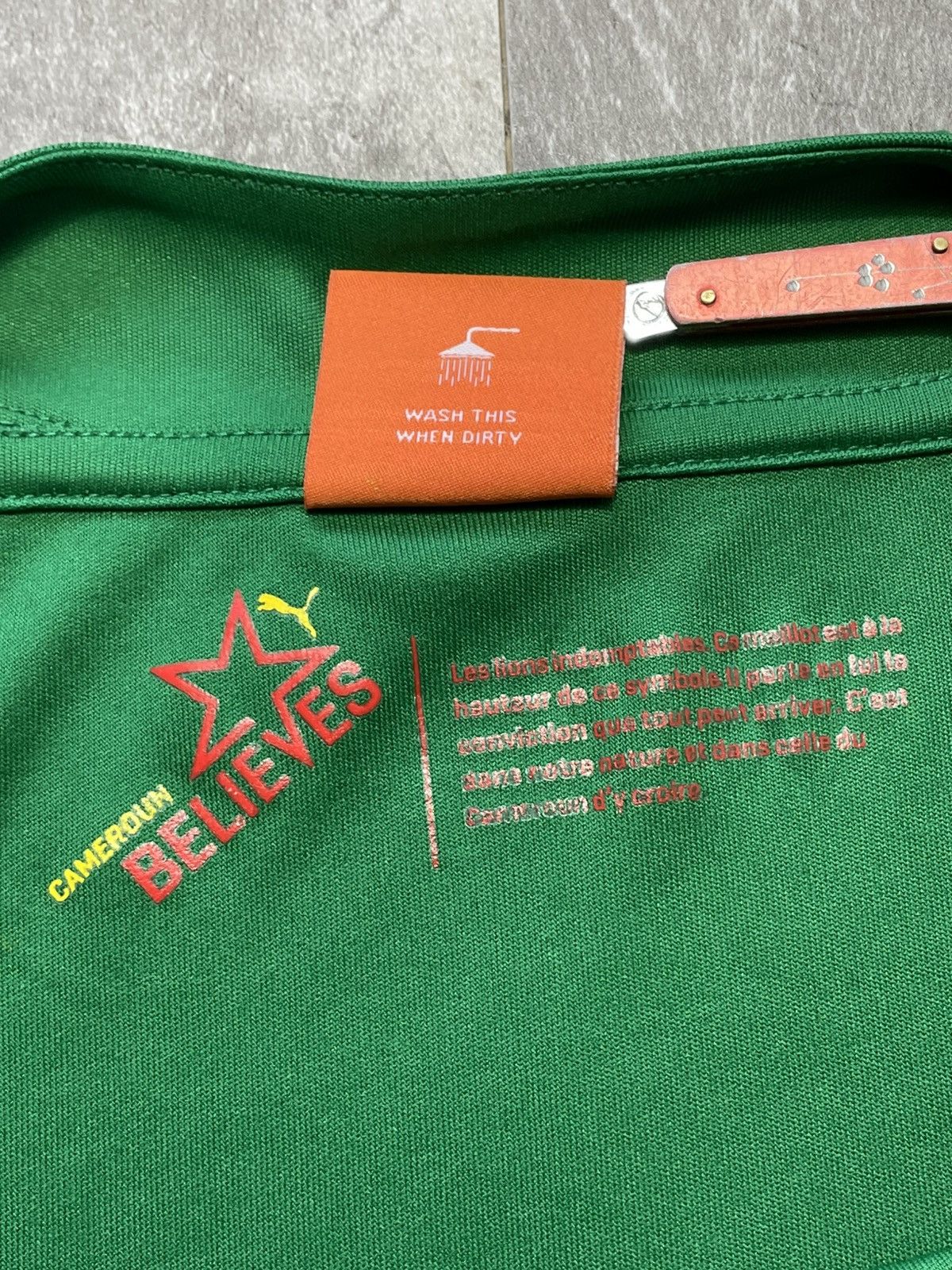 Puma Vintage Puma Cameroon Home Jersey 2014 2015 Football Shirt Size US L / EU 52-54 / 3 - 10 Thumbnail