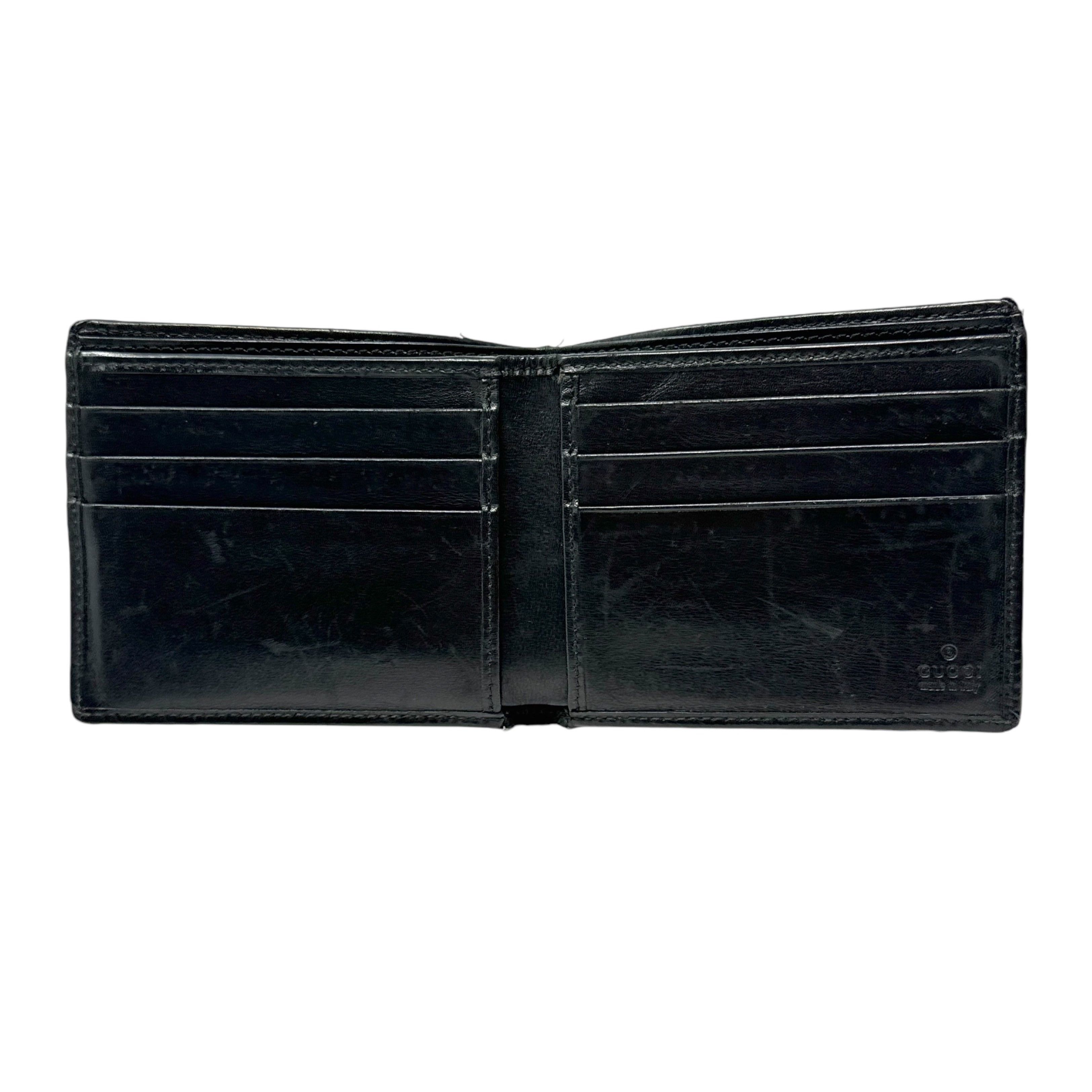 Gucci Gucci GG Canvas Leather Bifold Wallet Size ONE SIZE - 4 Thumbnail