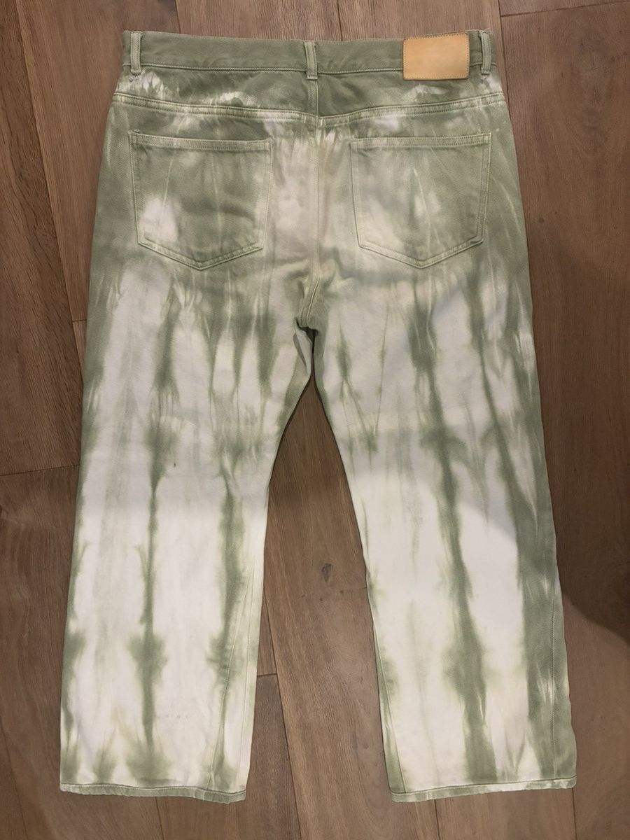 Louis Vuitton Louis Vuitton Virgil Abloh Sage & White Tie-Dye Denim jeans Size US 32 / EU 48 - 2 Thumbnail