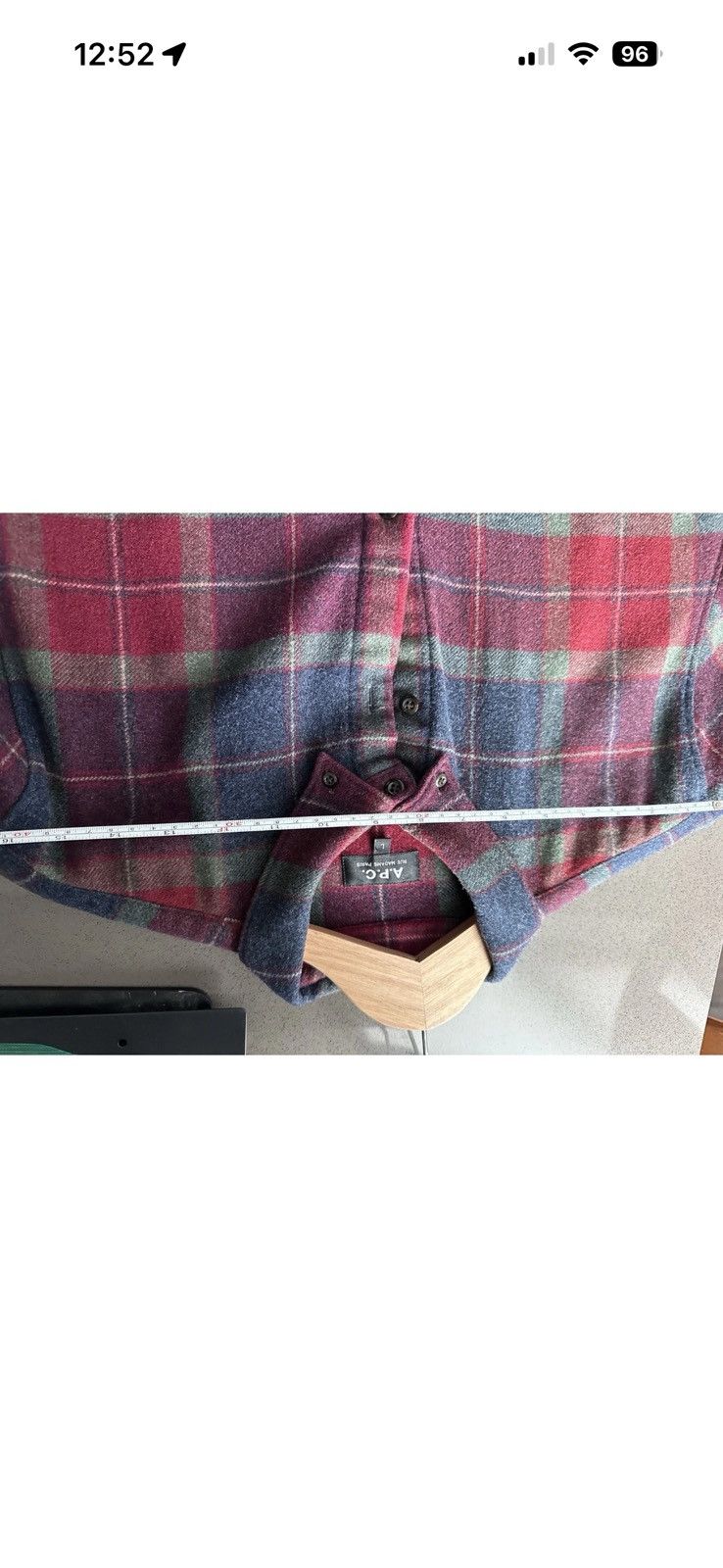 A.P.C. APC Wool check flannel Size US L / EU 52-54 / 3 - 5 Thumbnail