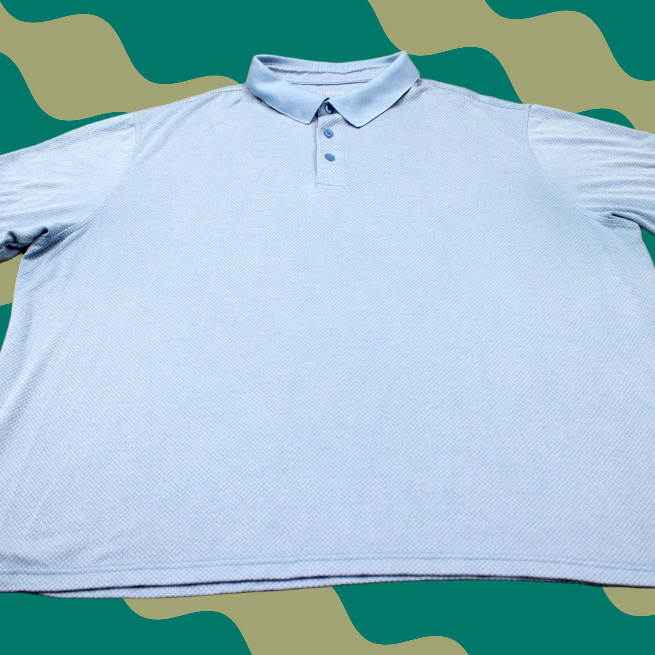 Reebok Reebok Golf Polo Shirt Mens 4XL XXXXL Blue Rayon/Polyester S/S Pullover Polo Shirt Regular Fit Blue Golf 4XL Mens Size US XXL / EU 58 / 5 - 1 Thumbnail