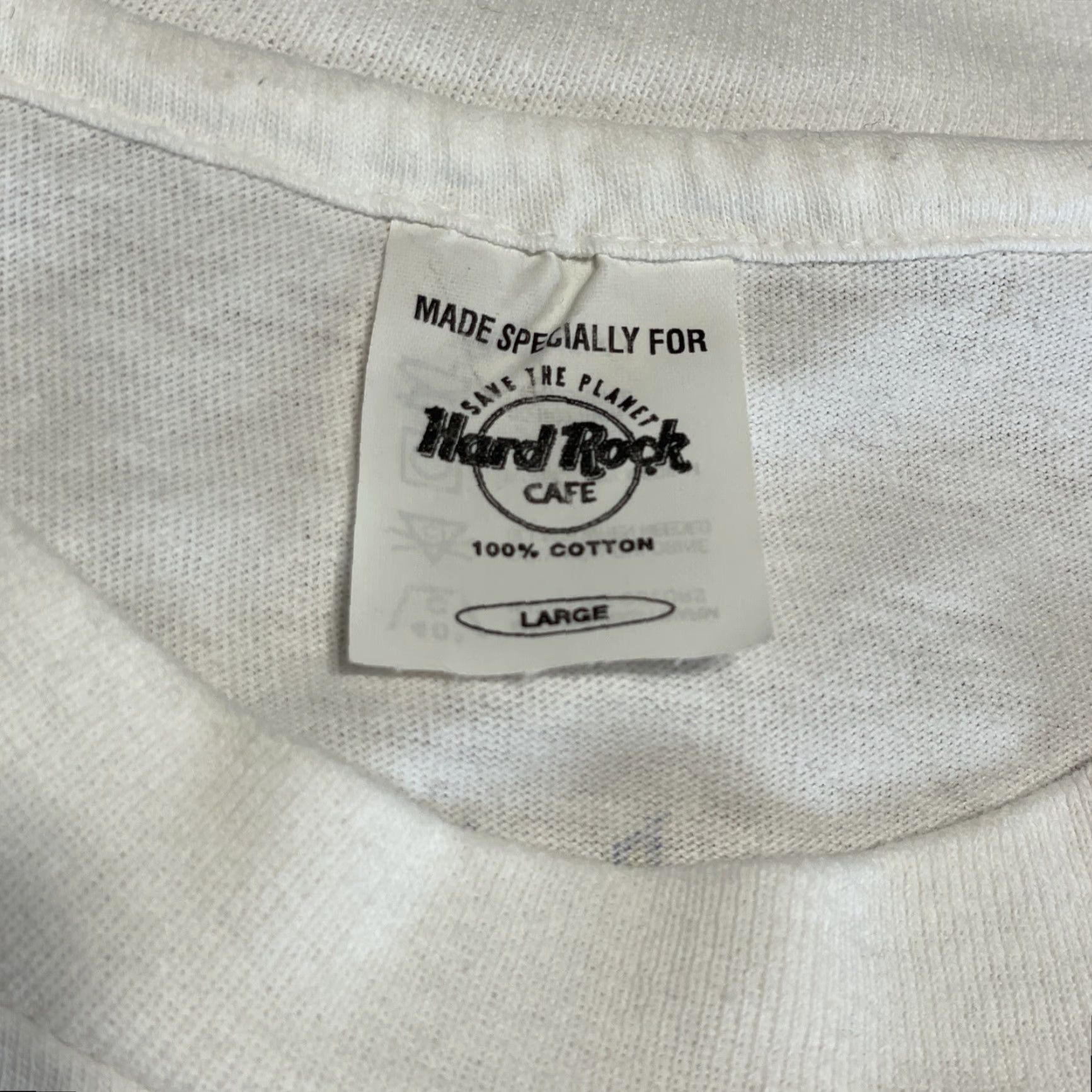 Hard Rock Cafe VINTAGE Hard Rock Cafe Mardi Gras T-Shirt Large White Mens Size US L / EU 52-54 / 3 - 2 Thumbnail