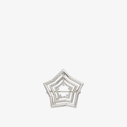 Fendi o1loc1c0824 Size: OS / Five Brooch in Silver Size ONE SIZE - 1 Thumbnail