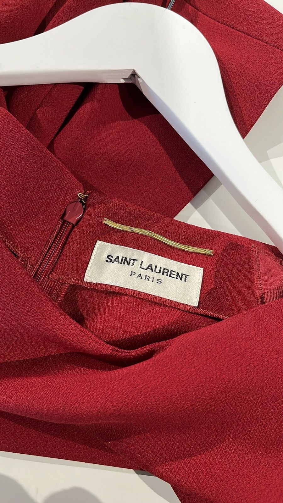 Saint Laurent Paris Saint Laurent AW/13 Red Cap-Sleeve Classic Tube Mini Dress Size M / US 6-8 / IT 42-44 - 7 Thumbnail