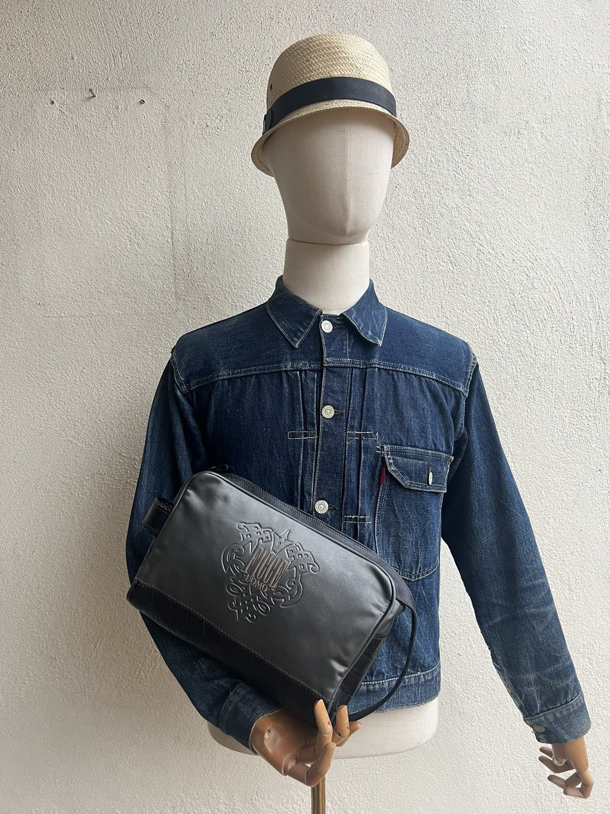 Leather × Yoshiyuki Konishi Vintage Yoshiyuki Konishi Crocodile Leather Clutch Bag Size ONE SIZE - 17 Thumbnail