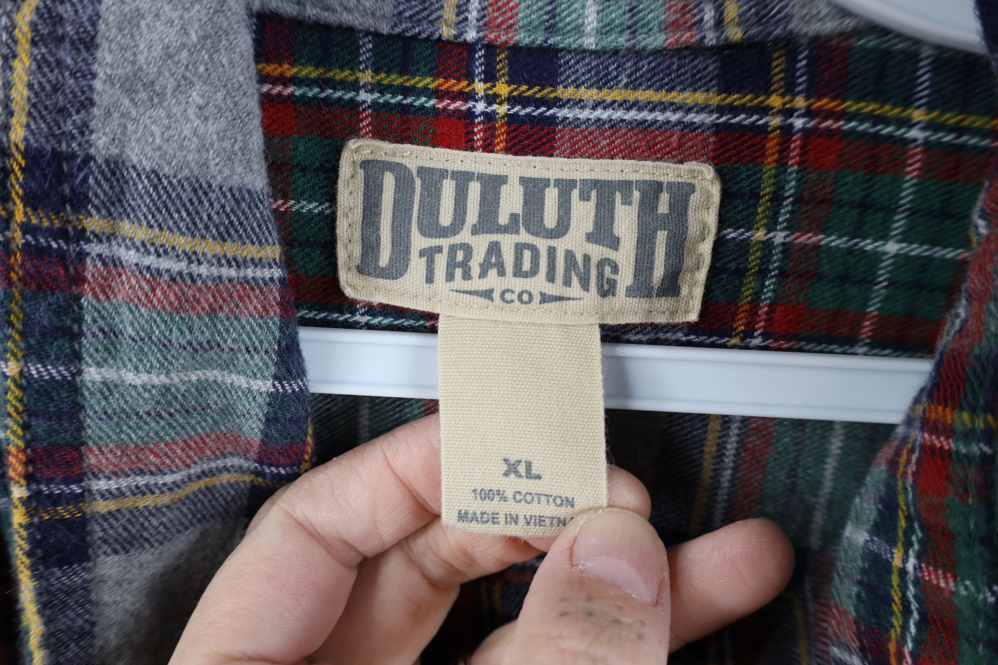 Duluth Trading Company Duluth Trading Co Collared Button Down Shirt Plaid Cotton Size US XL / EU 56 / 4 - 7 Thumbnail