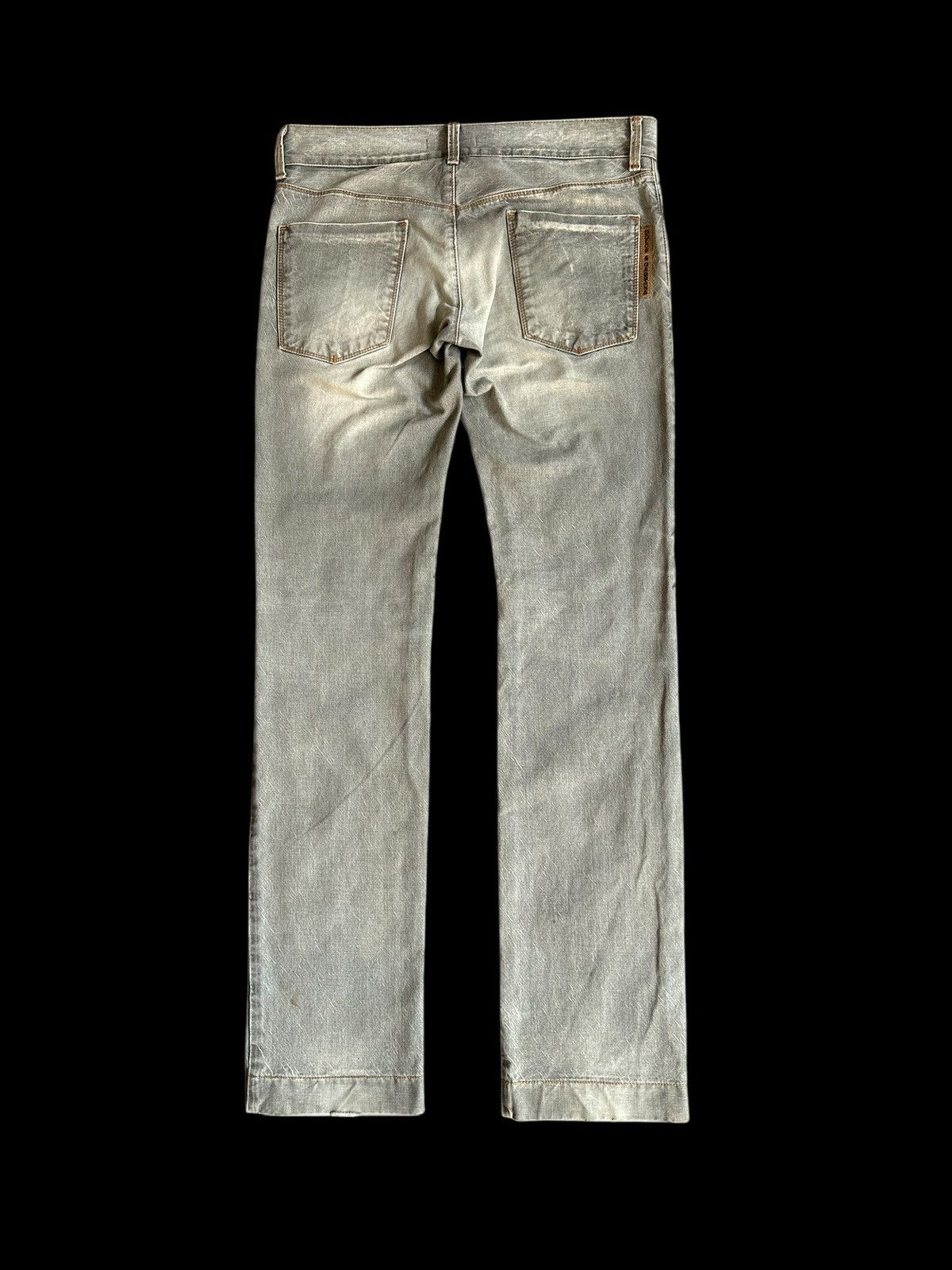 Dolce & Gabbana 00’s VTG Dolce & Gabbana 14 Gold distressed grey dirty jeans Size US 32 / EU 48 - 2 Thumbnail